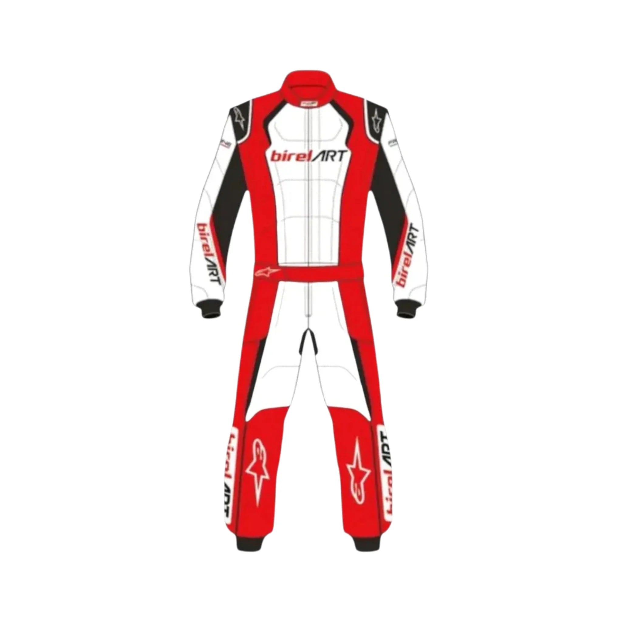 2018 Birel Art Go Kart Racing Suit product view - Grand Flex Racewear
