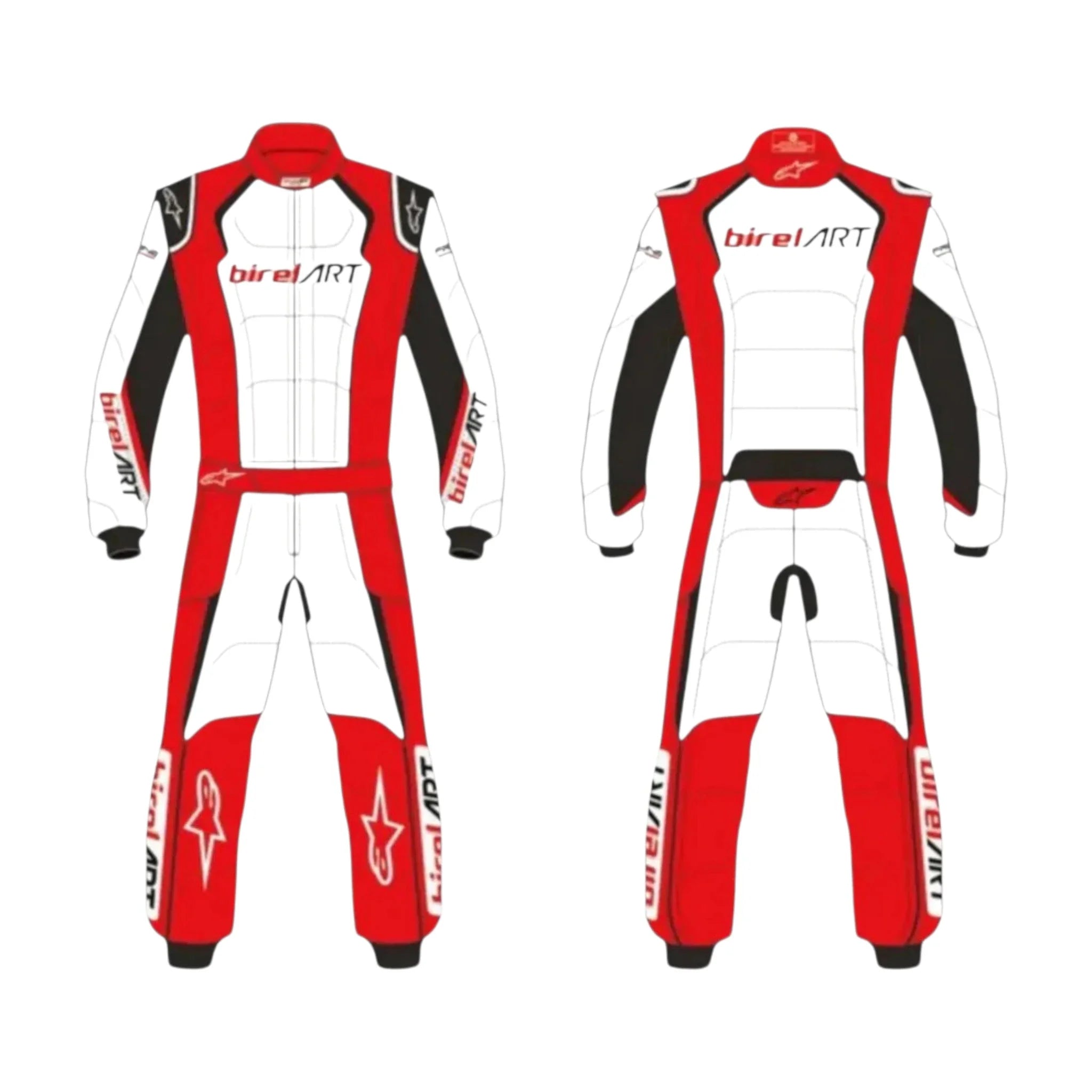 2018 Birel Art Go Kart Racing Suit detail view 3 - Grand Flex Racewear