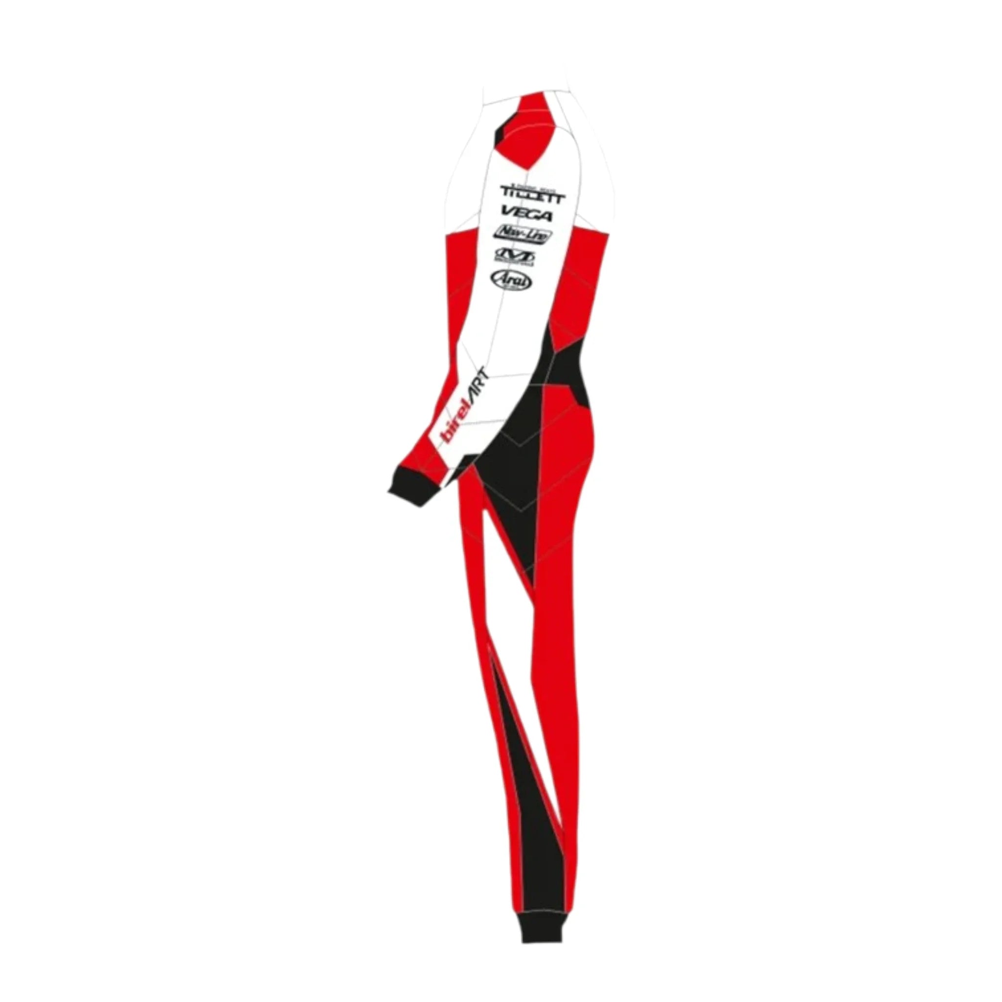 2022 Birel ART Go Kart Racing Suit detail view 3 - Grand Flex Racewear