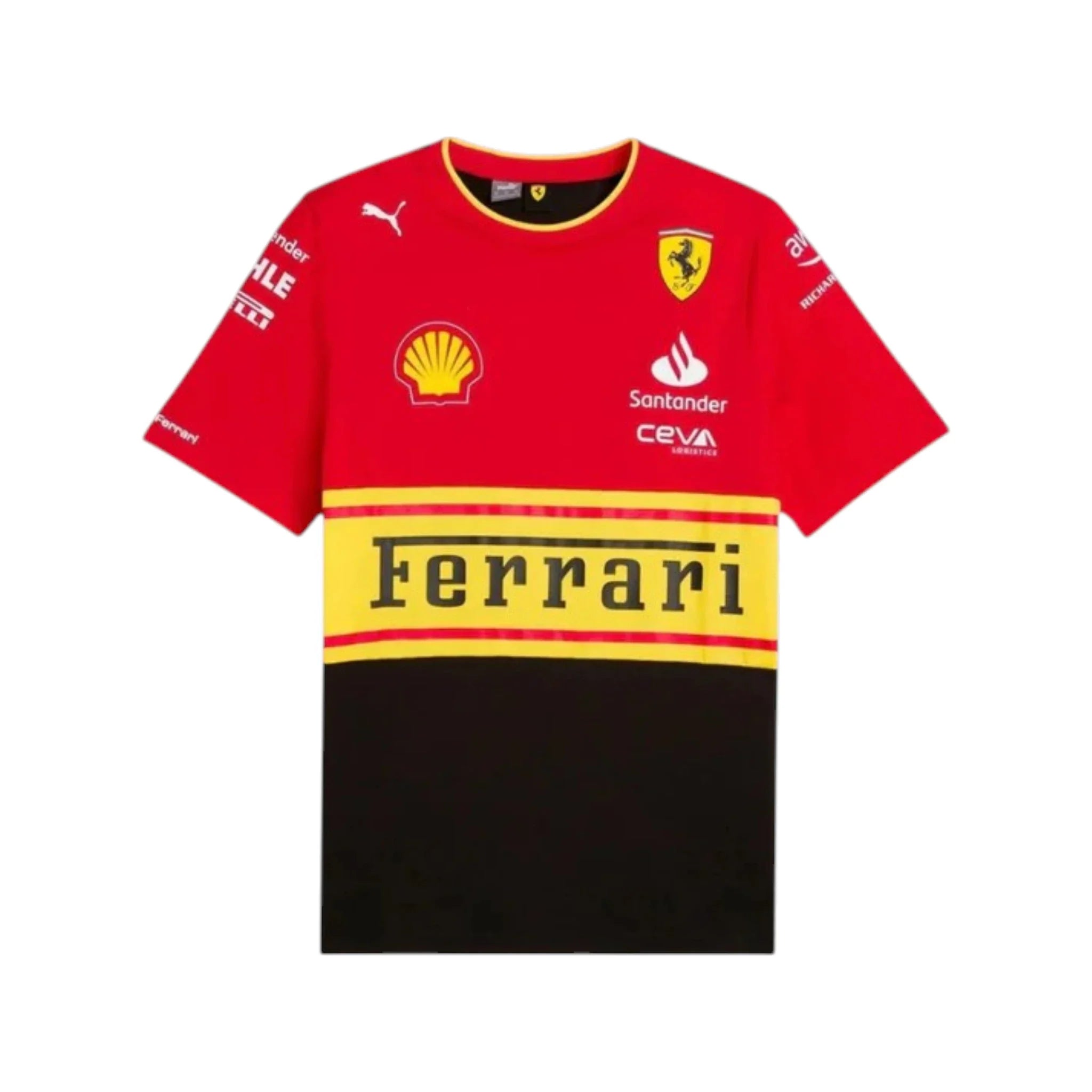 2022 Ferrari Monza GP F1 Racing T-Shirt product view - Grand Flex Racewear