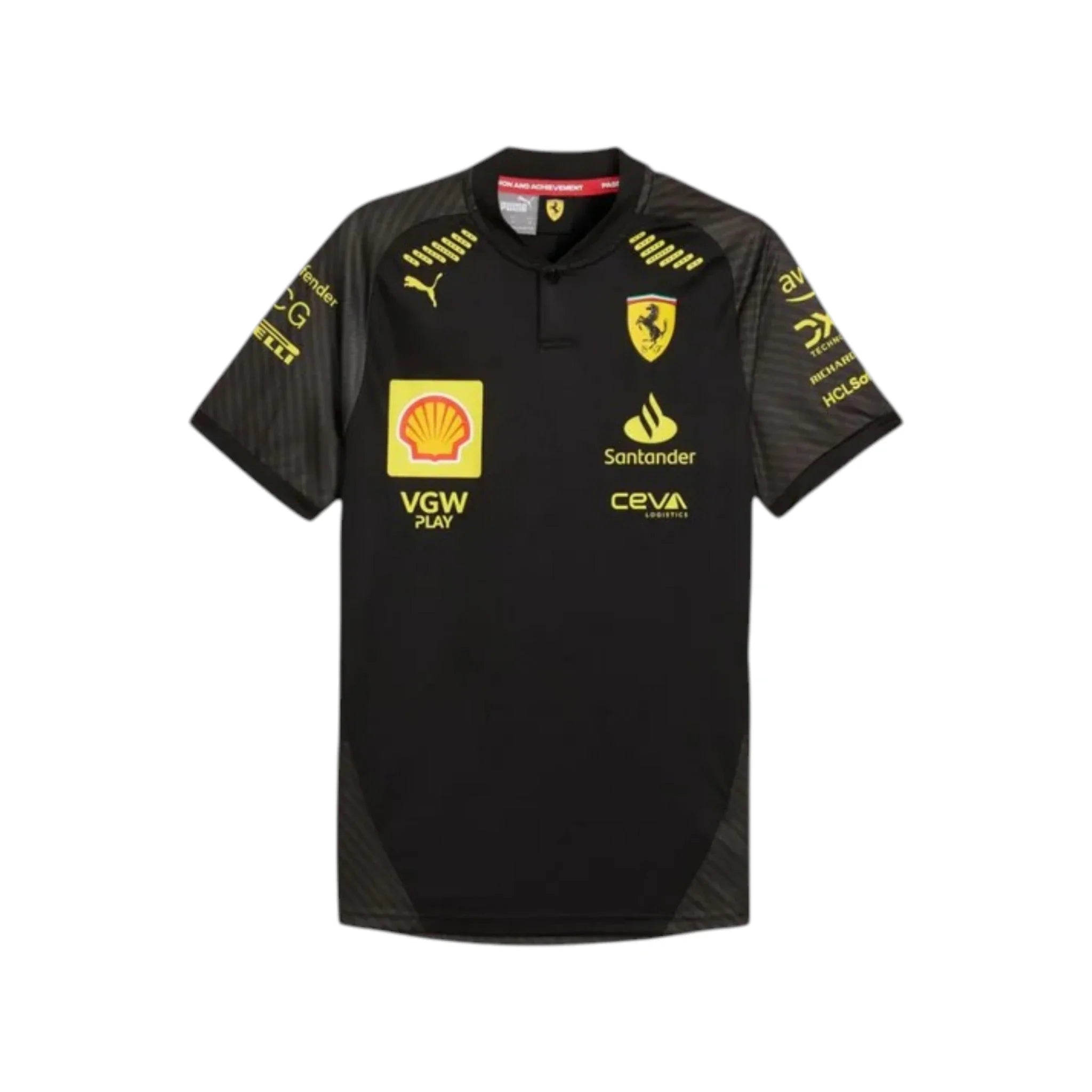 2023 Ferrari Monza GP F1 Racing T-Shirt product view - Grand Flex Racewear