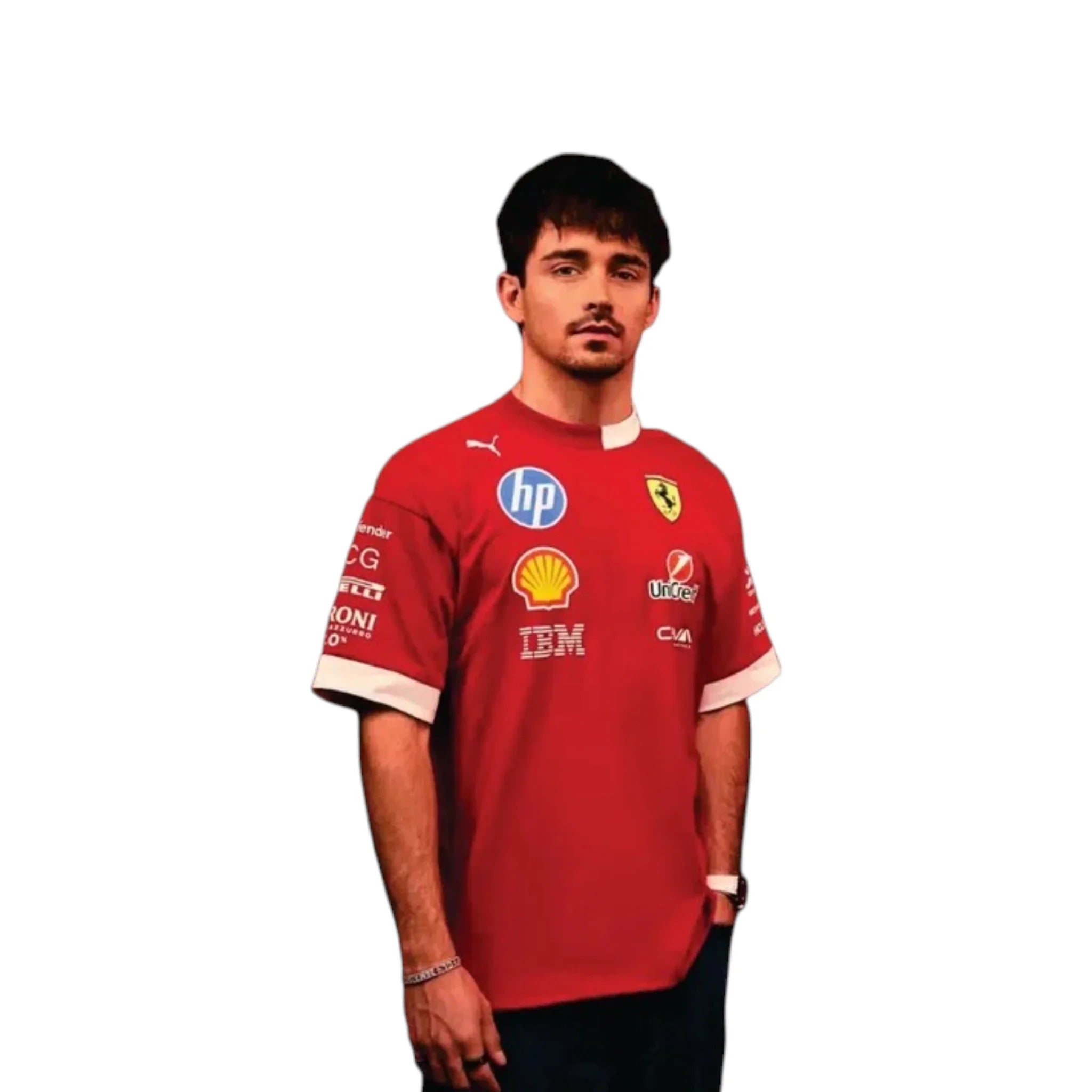 2025 Ferrari F1 Racing T-Shirt detail view 2 - Grand Flex Racewear