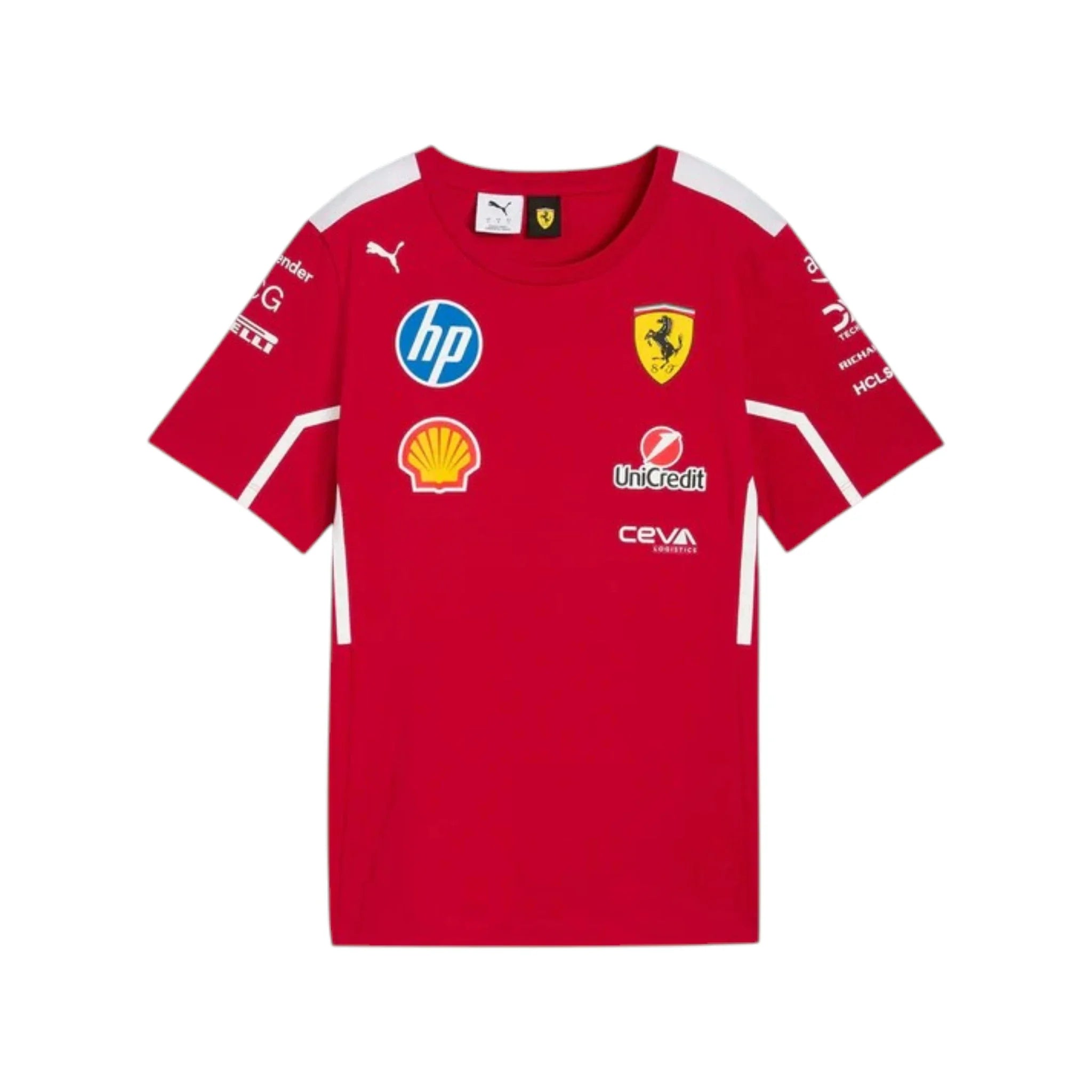 2025 Ferrari Team Edition F1 Racing T-Shirt product view - Grand Flex Racewear