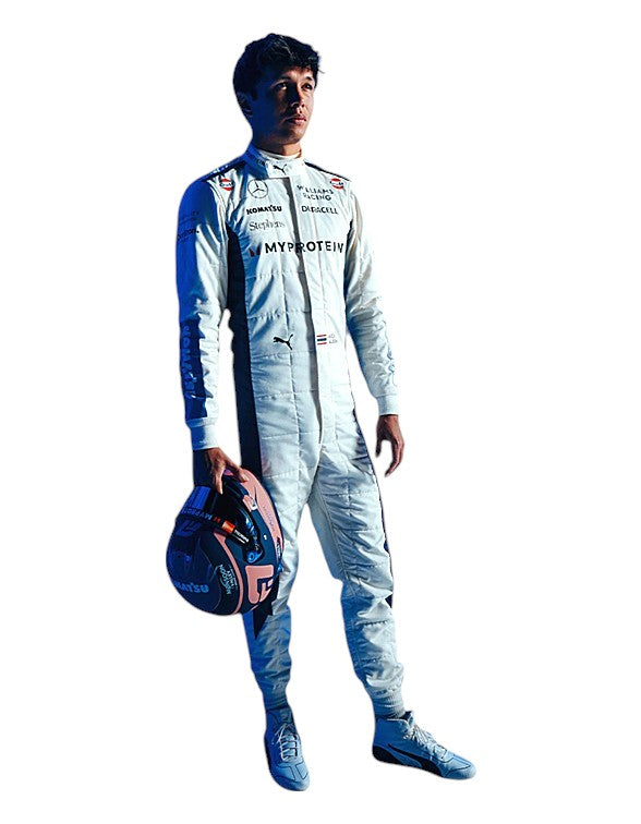 Alexander Albon 2024 Williams F1 Race Suit detail view 6 - Grand Flex Racewear