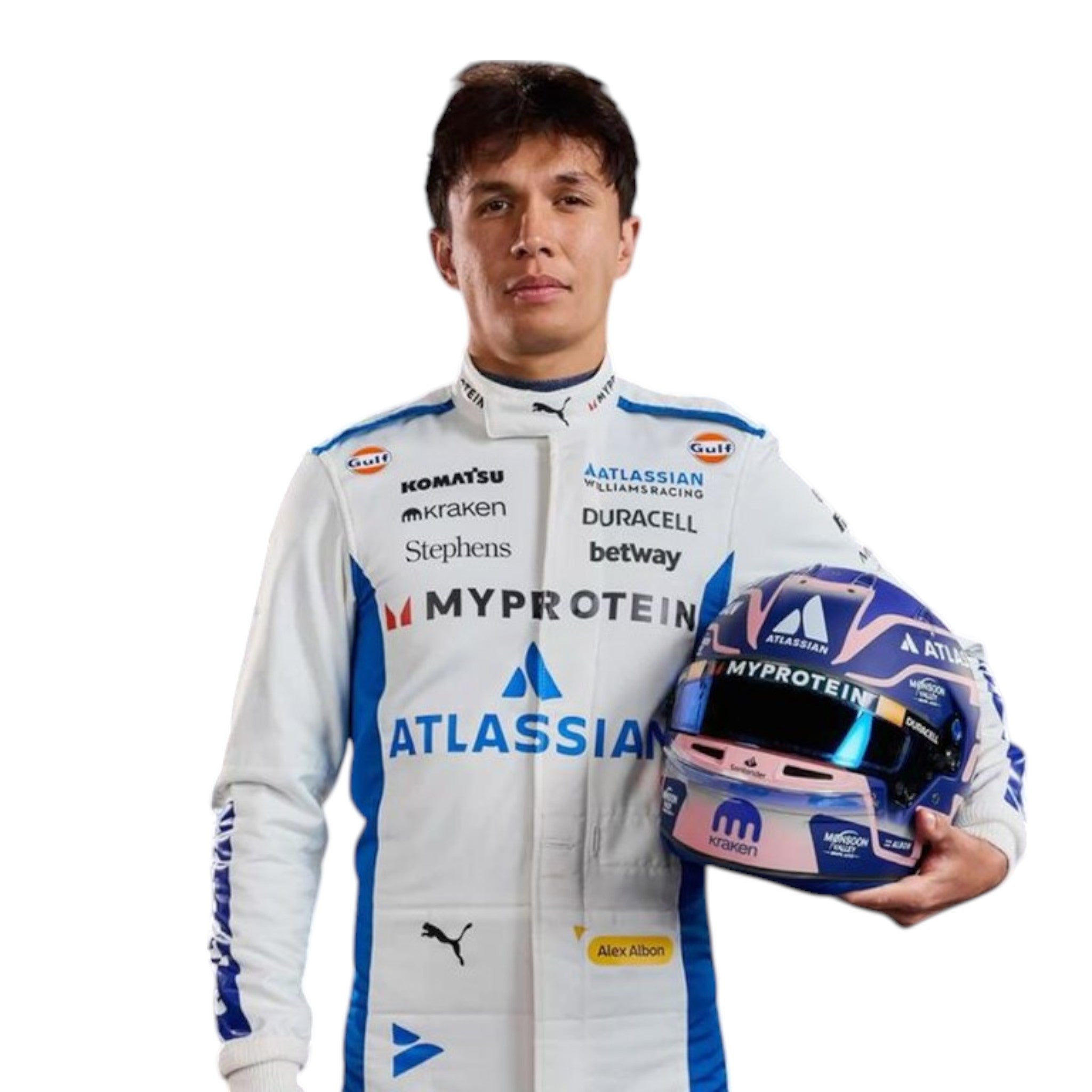 Alexander Albon 2025 Williams F1 Race Suit product view - Grand Flex Racewear