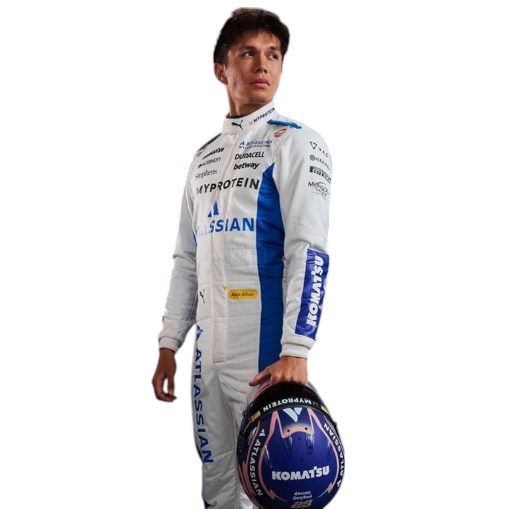 Alexander Albon 2025 Williams F1 Race Suit detail view 3 - Grand Flex Racewear
