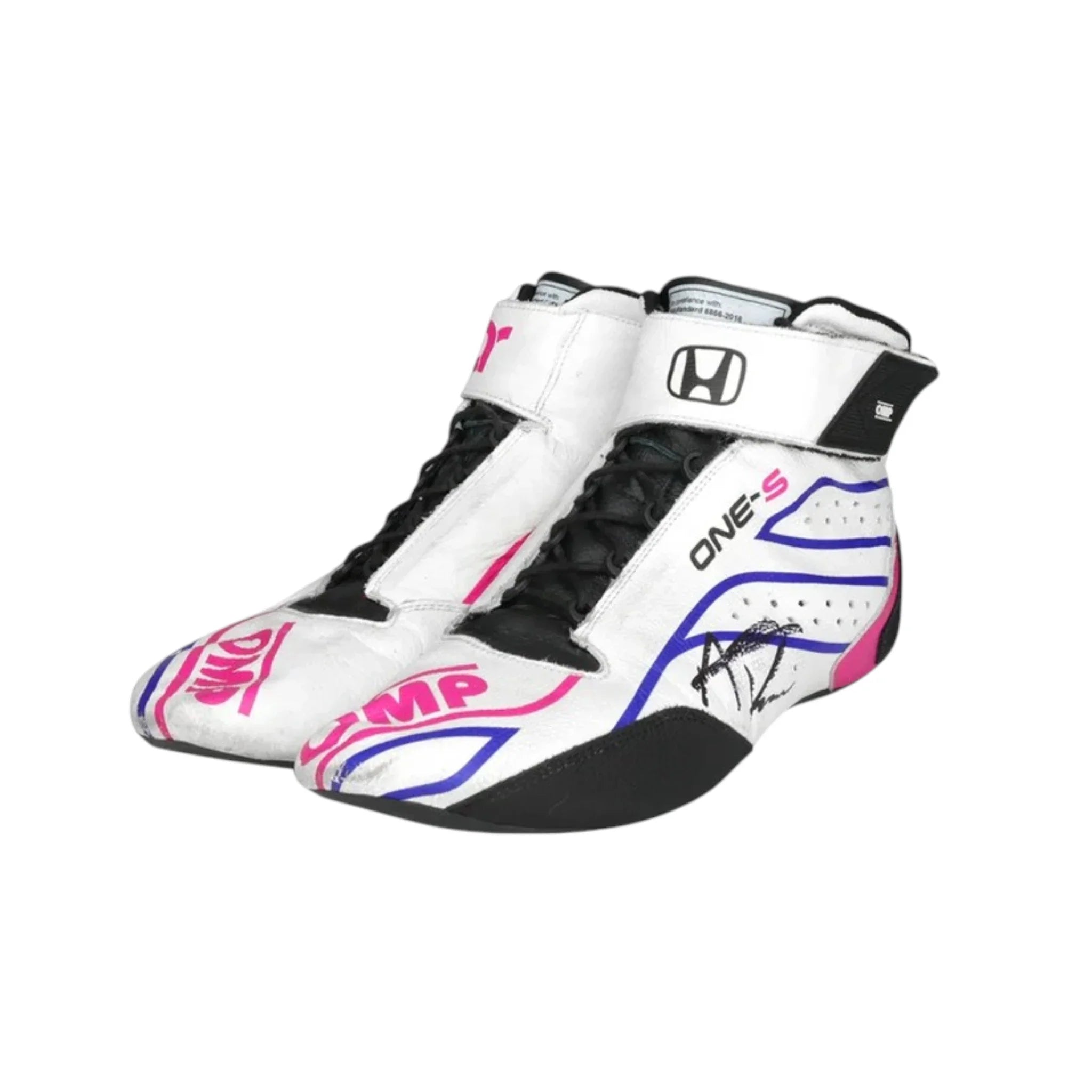 Alexander Rossi 2022 OMP One-S Gallagher GP Racing Shoes detail view 2 - Grand Flex Racewear