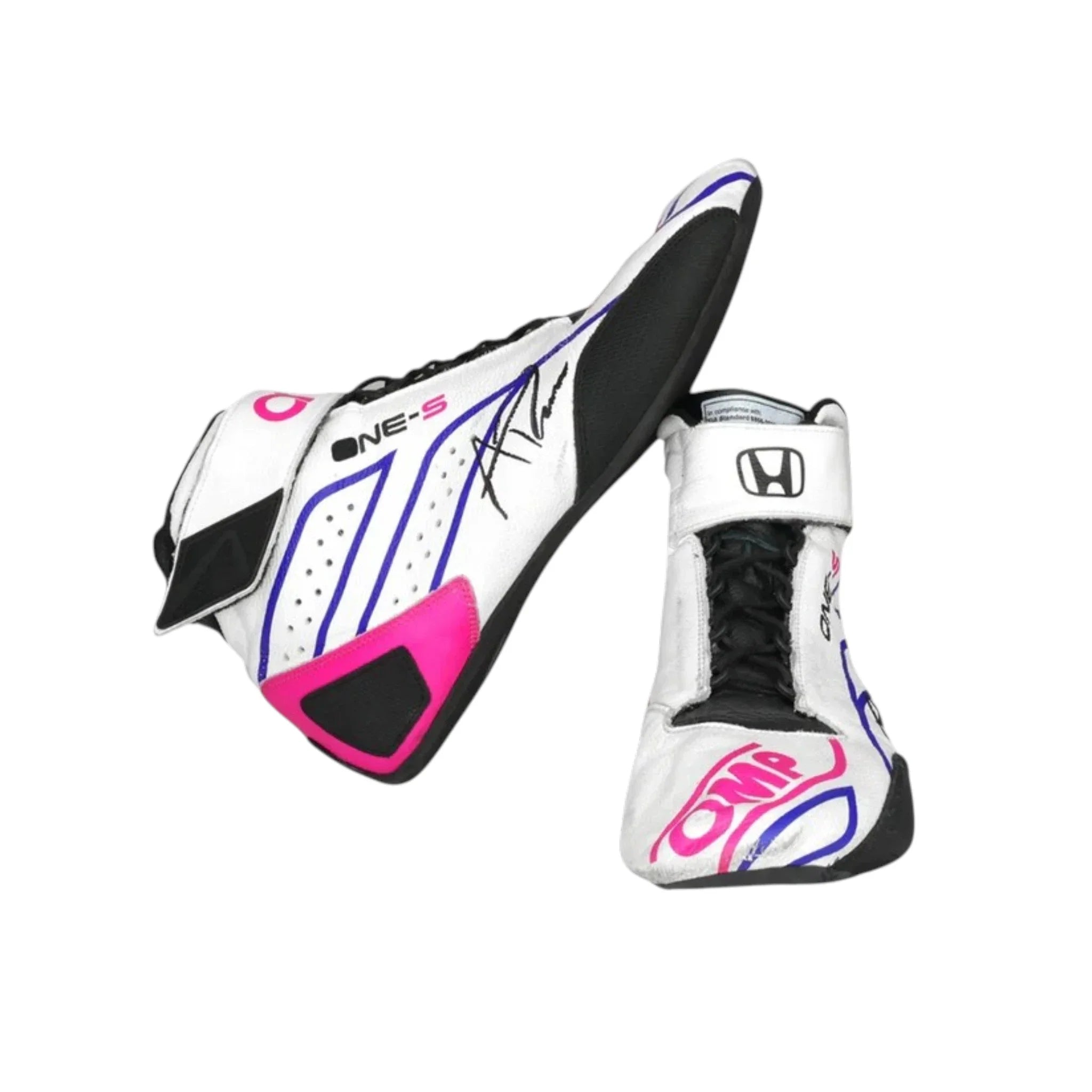 Alexander Rossi 2022 OMP One-S Gallagher GP Racing Shoes detail view 3 - Grand Flex Racewear