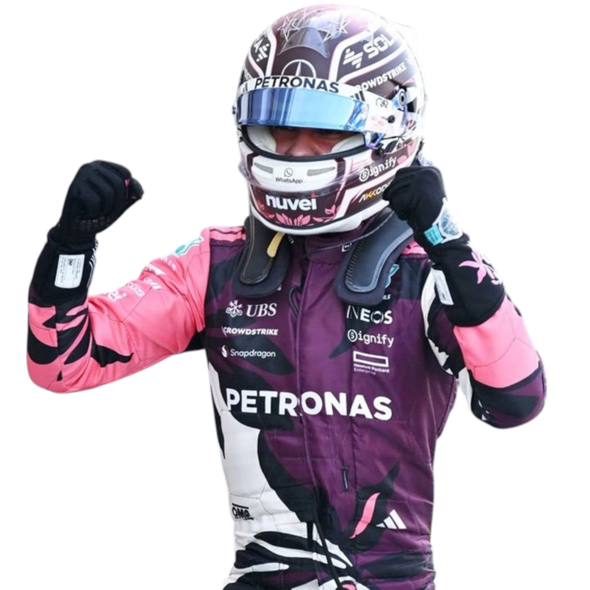 Andrea Kimi Antonelli 2025 Mercedes-AMG Petronas Miami GP F1 Race Suit detail view 5 - Grand Flex Racewear