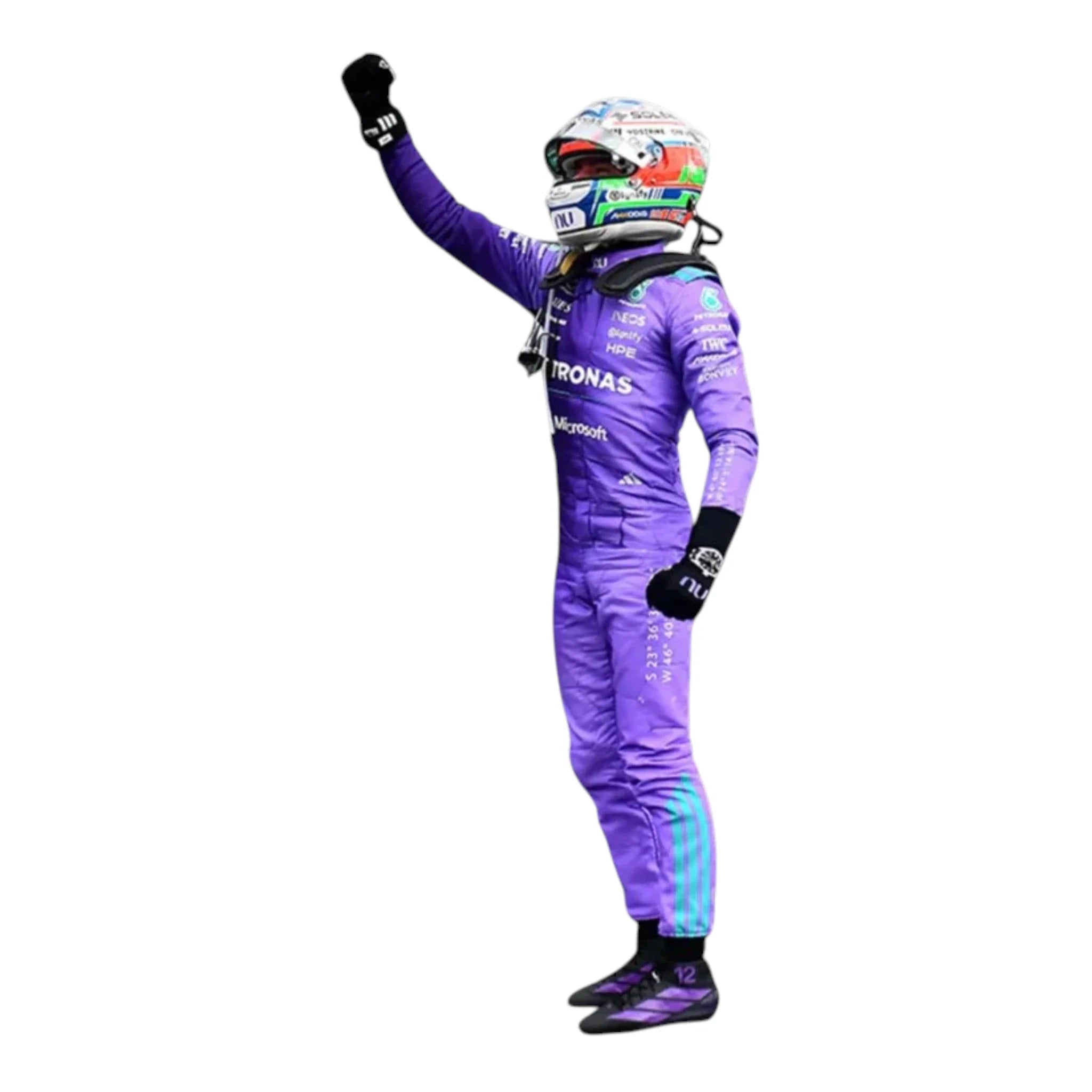 Andrea Kimi Antonelli 2026 Mercedes-AMG Petronas Miami GP F1 Race Suit detail view 2 - Grand Flex Racewear