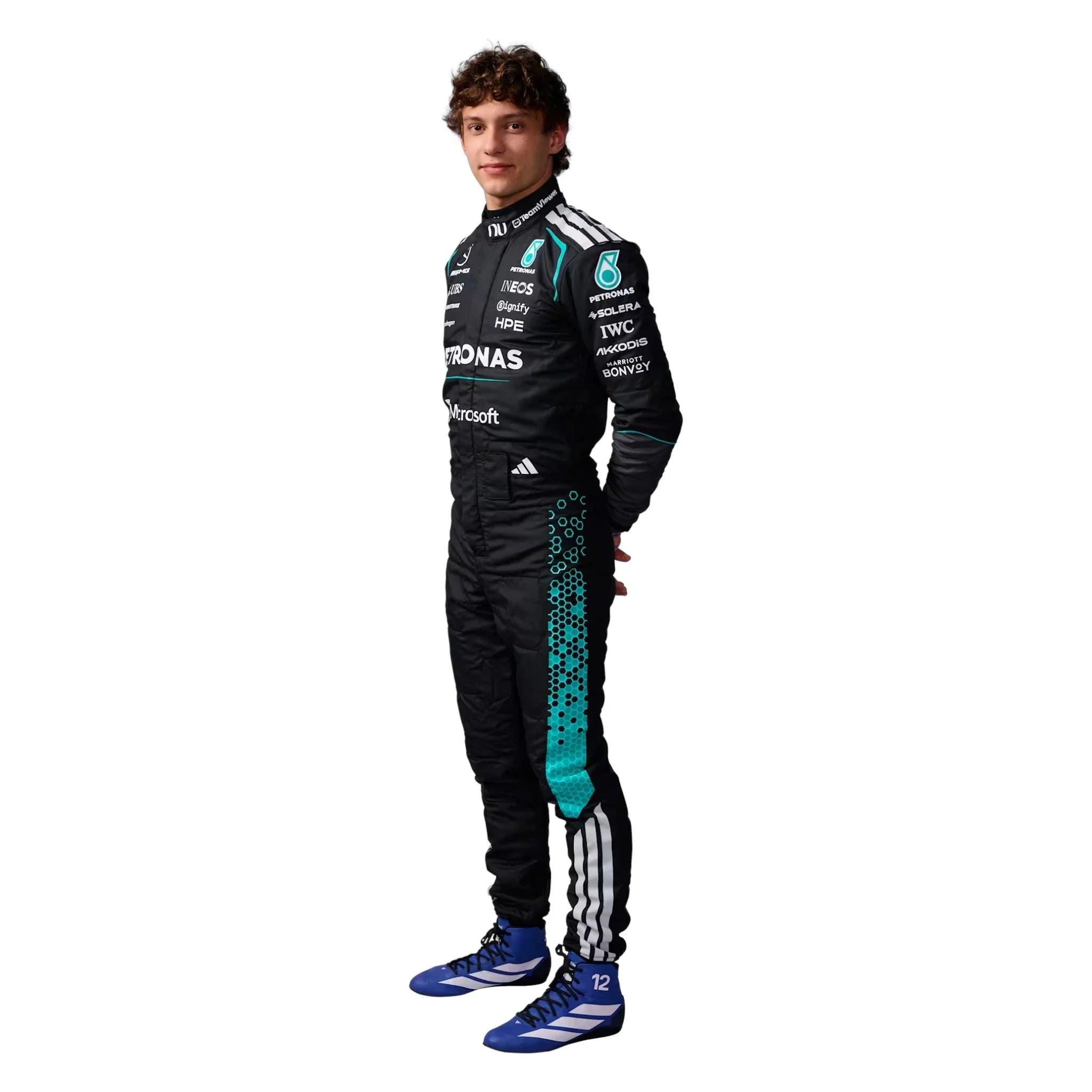Andrea Kimi Antonelli 2026 Mercedes-AMG Petronas F1 Race Suit product view - Grand Flex Racewear