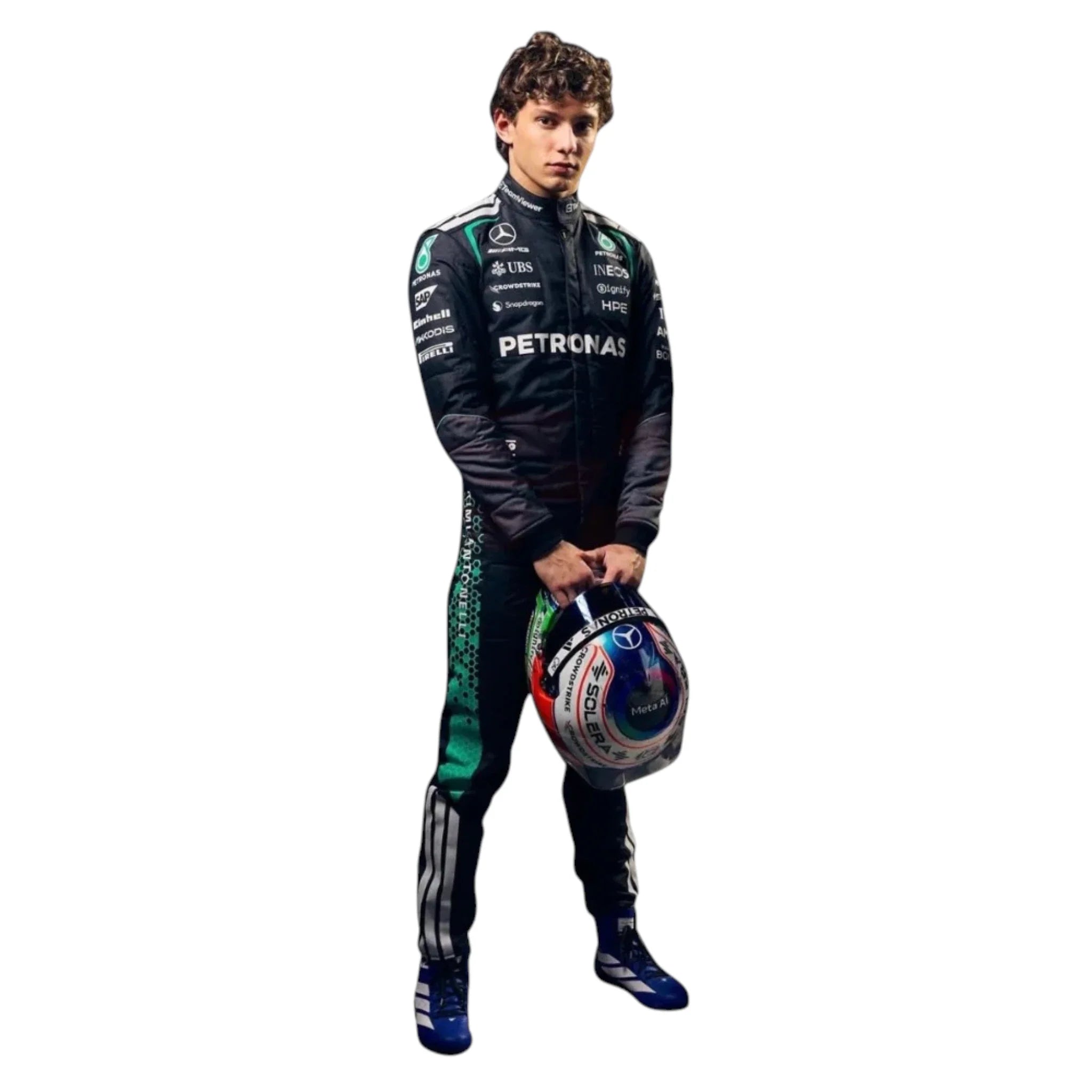 Andrea Kimi Antonelli 2026 Mercedes-AMG Petronas F1 Race Suit detail view 2 - Grand Flex Racewear