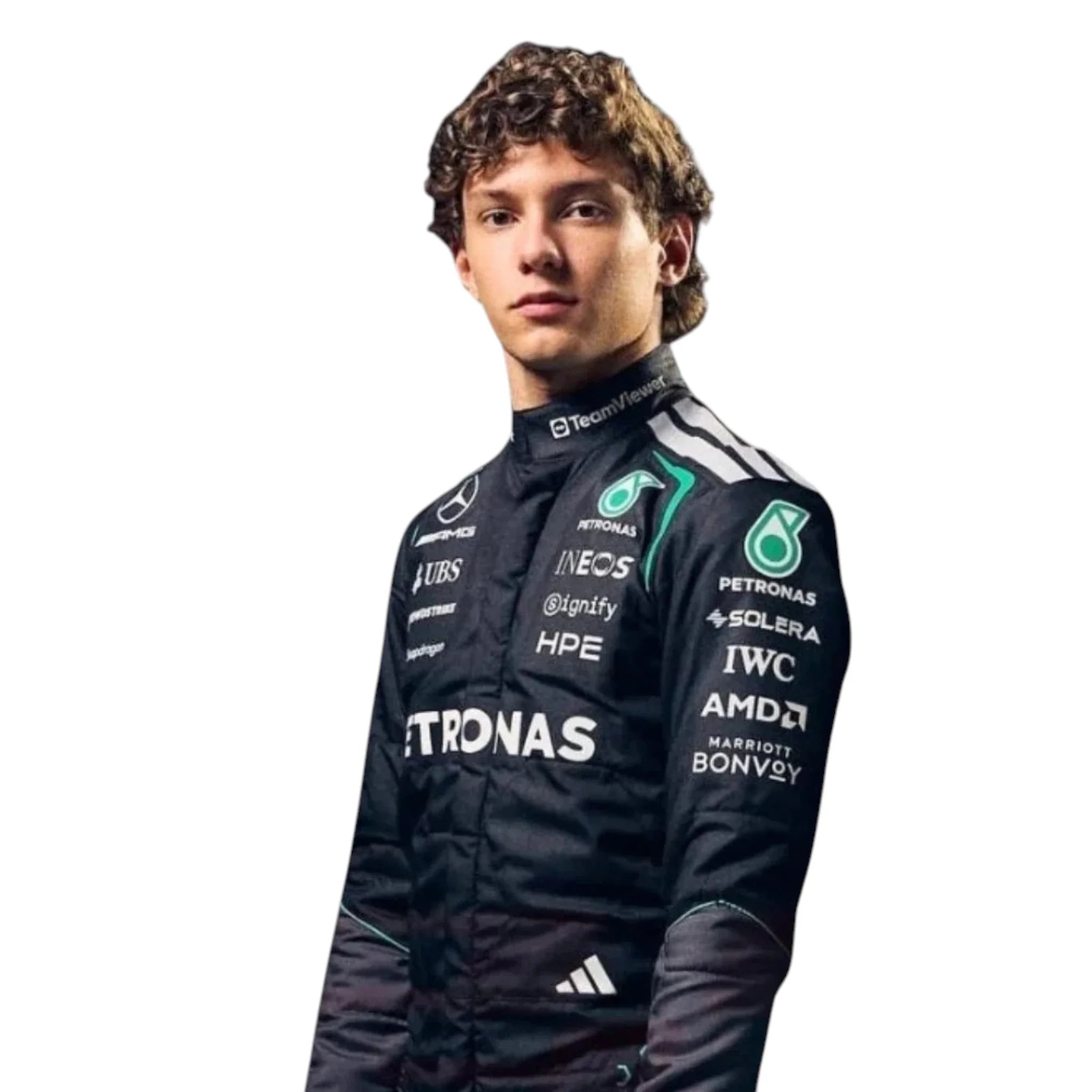 Andrea Kimi Antonelli 2026 Mercedes-AMG Petronas F1 Race Suit detail view 3 - Grand Flex Racewear