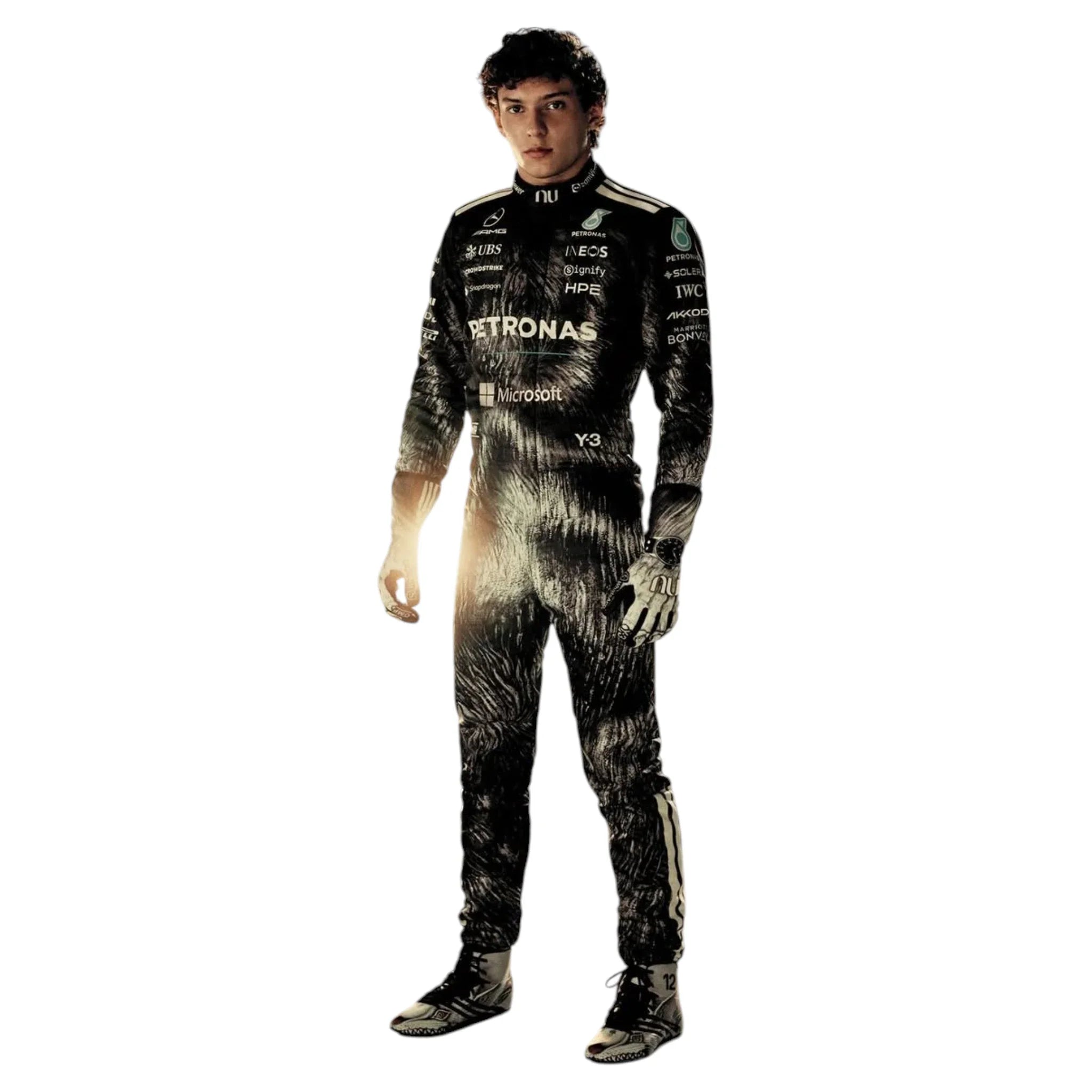 Andrea Kimi Antonelli 2026 Mercedes-AMG Petronas Japanese GP F1 Race Suit product view - Grand Flex Racewear