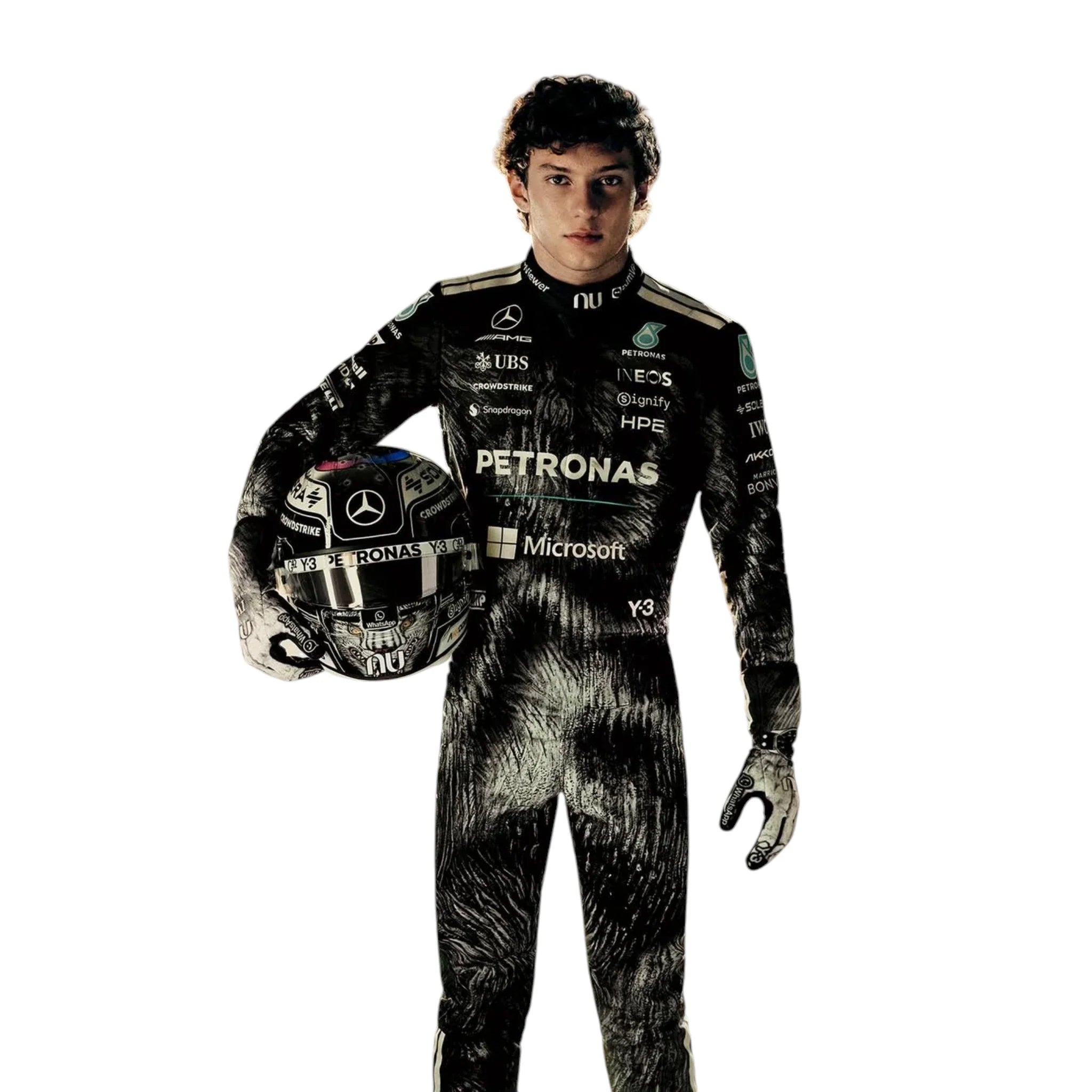 Andrea Kimi Antonelli 2026 Mercedes-AMG Petronas Japanese GP F1 Race Suit detail view 2 - Grand Flex Racewear
