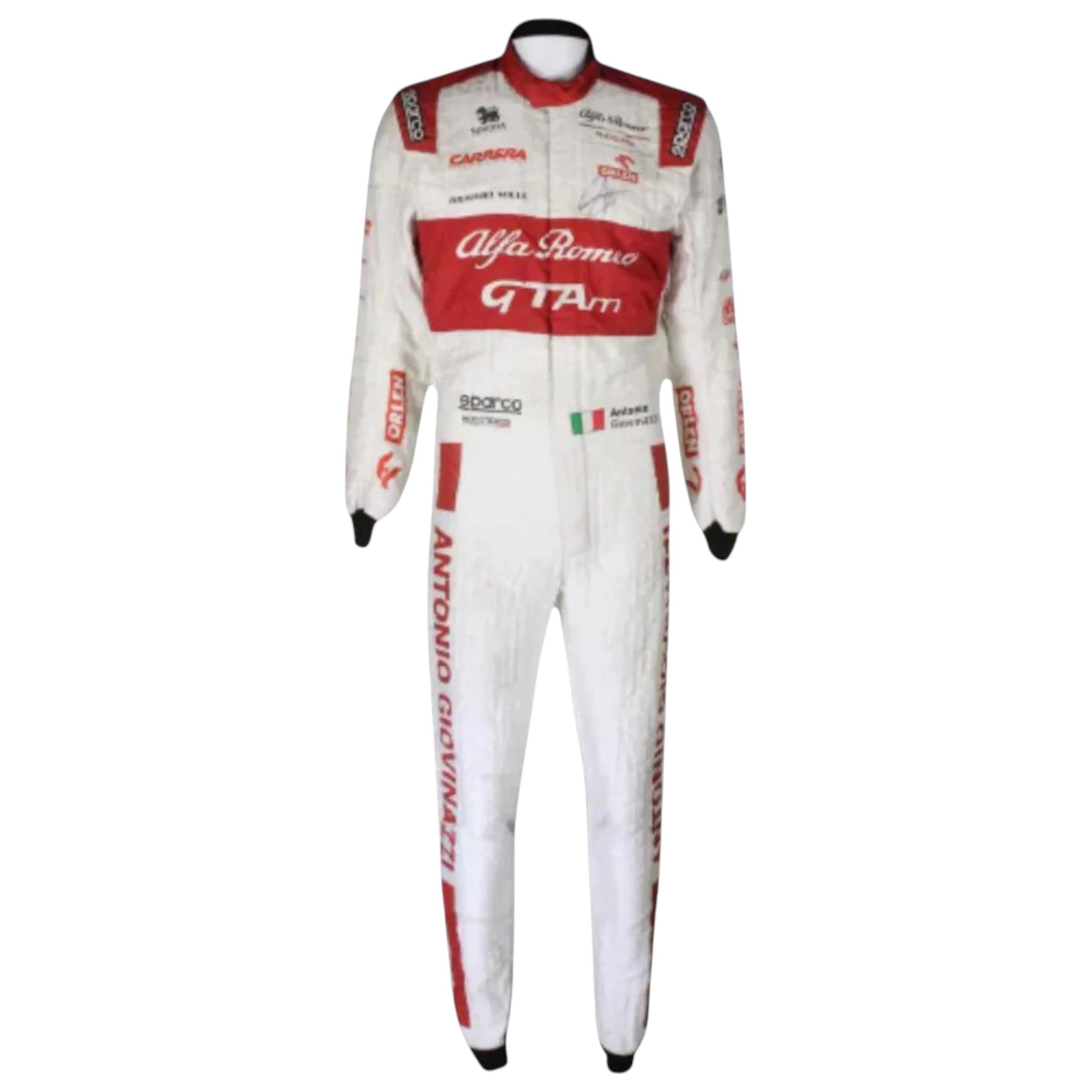 Antonio Giovinazzi 2020 Alfa Romeo F1 Race Suit product view - Grand Flex Racewear