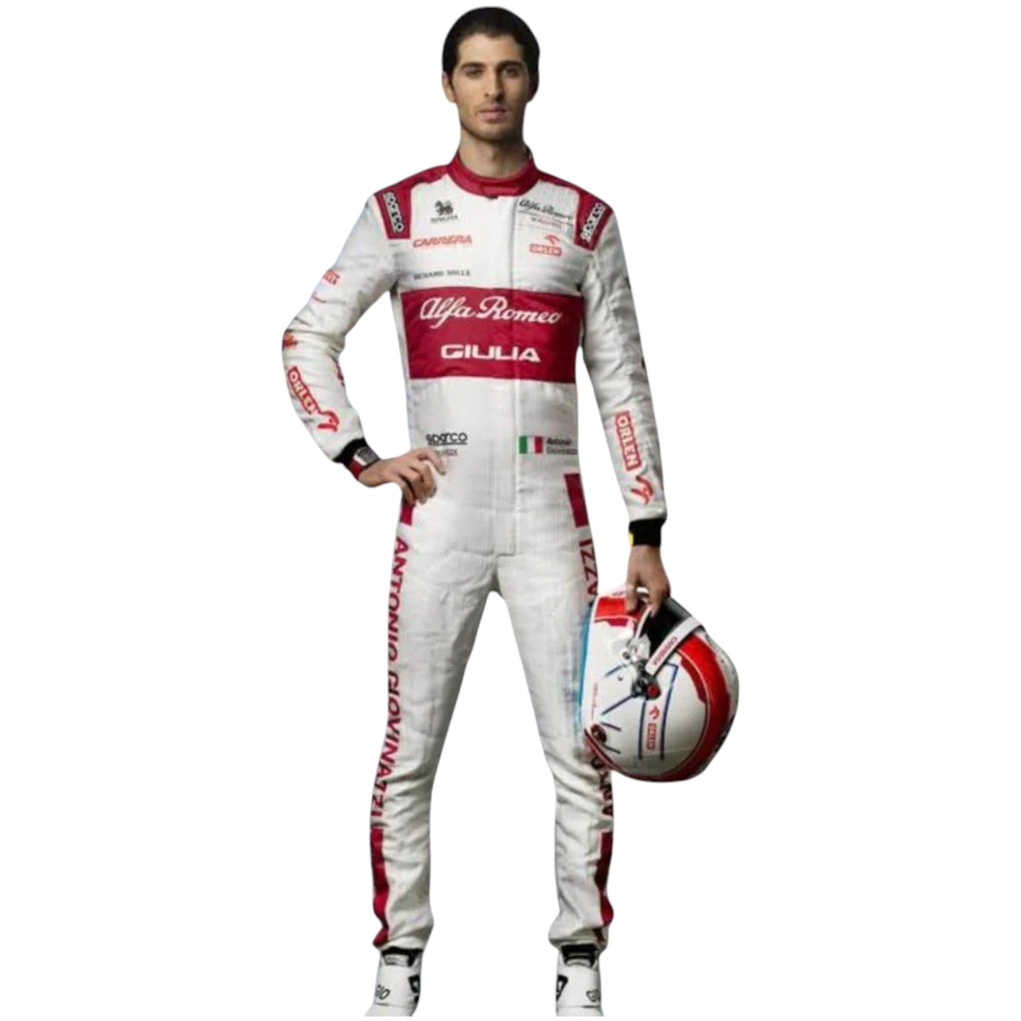 Antonio Giovinazzi 2020 Alfa Romeo F1 Race Suit detail view 2 - Grand Flex Racewear