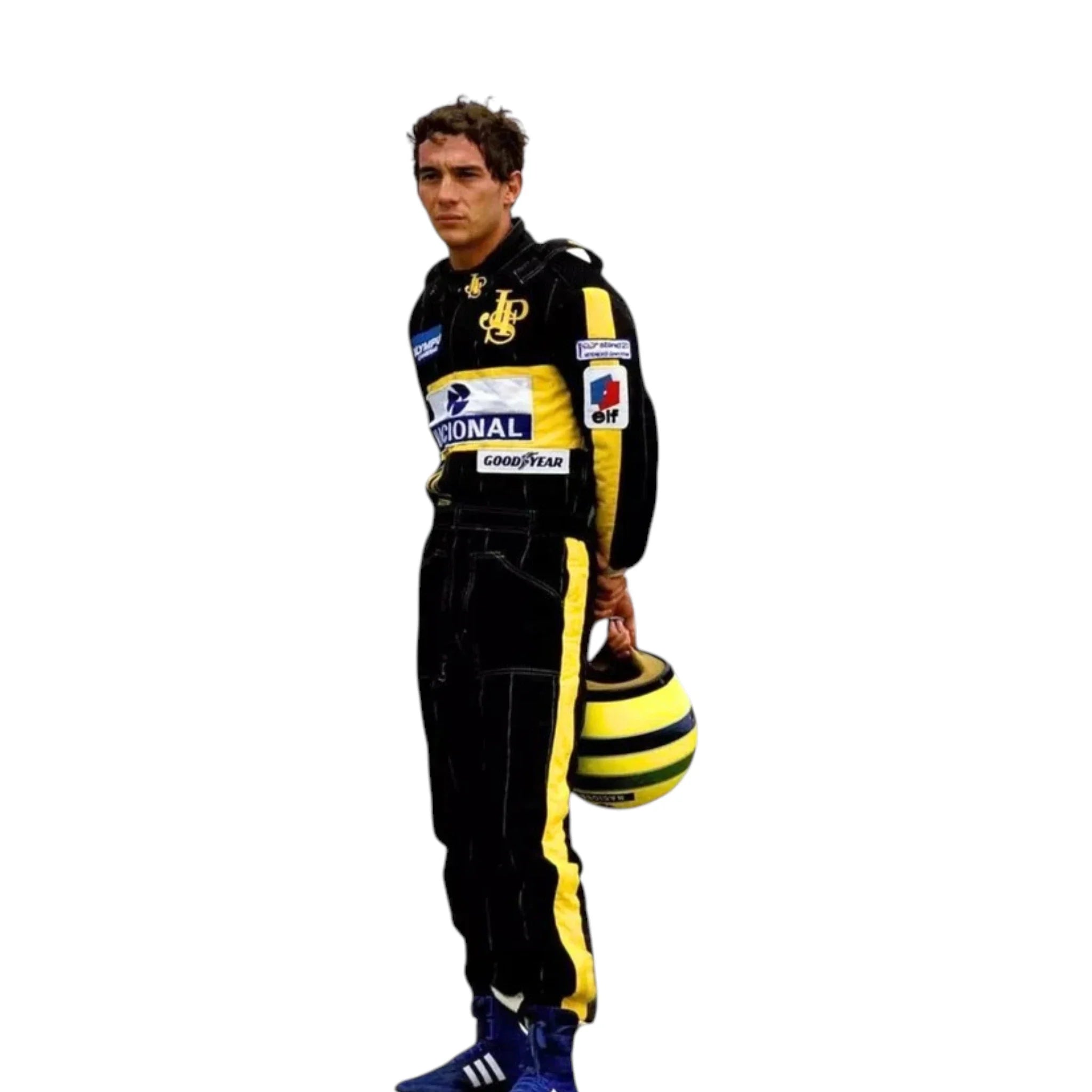Ayrton Senna 1985 Lotus F1 Racing Suit detail view 2 - Grand Flex Racewear