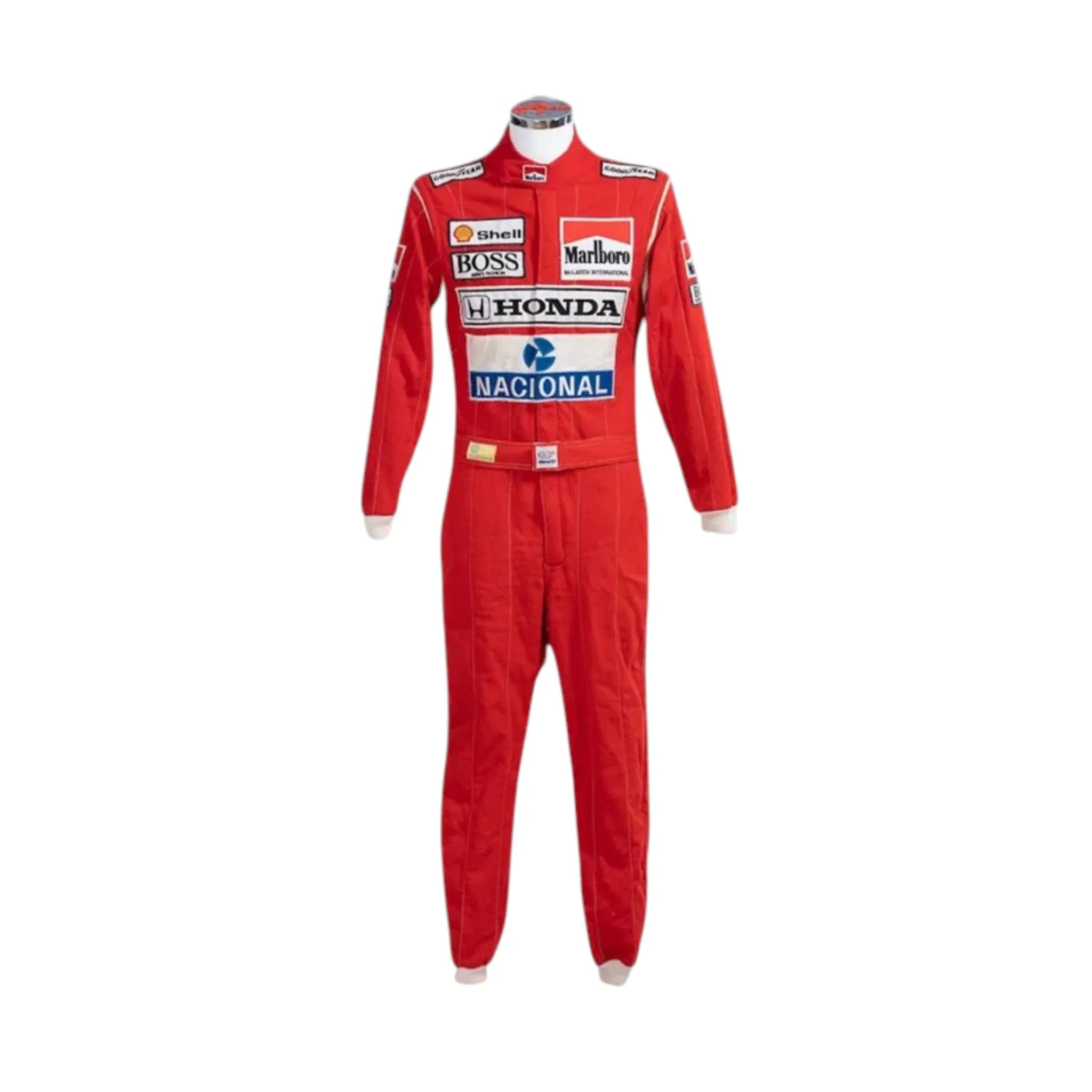 Ayrton Senna 1988 McLaren F1 Racing Suit product view - Grand Flex Racewear