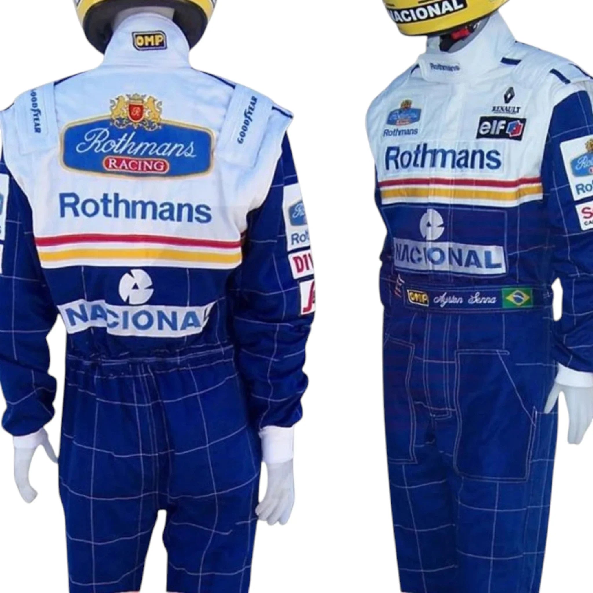 Ayrton Senna 1994 Williams F1 Racing Suit detail view 4 - Grand Flex Racewear