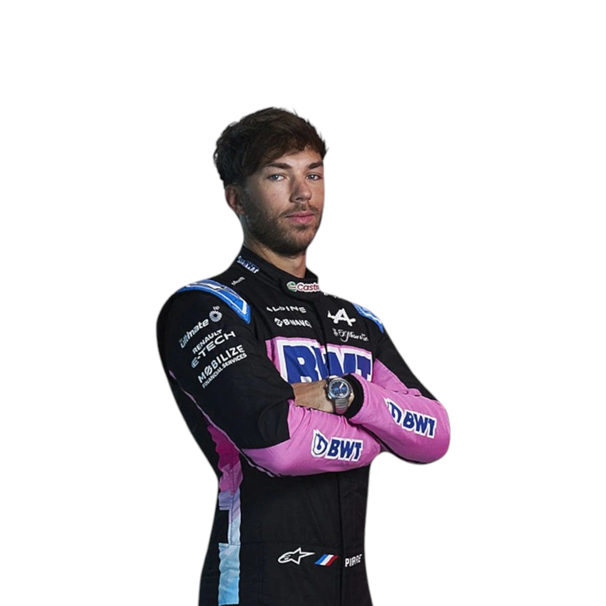 Pierre Gasly 2024 BWT Alpine F1 Race Suit detail view 2 - Grand Flex Racewear