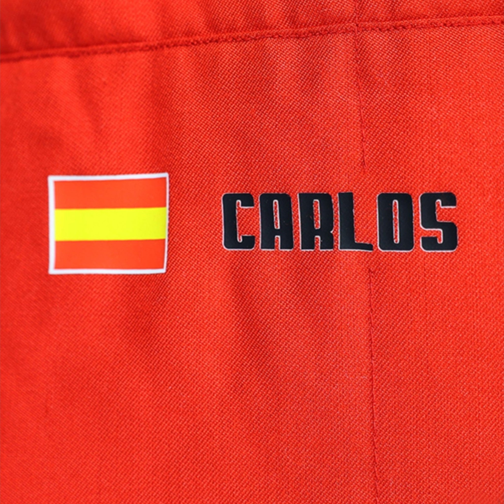 Carlos Sainz 2021 Ferrari F1 Race Suit detail view 6 - Grand Flex Racewear