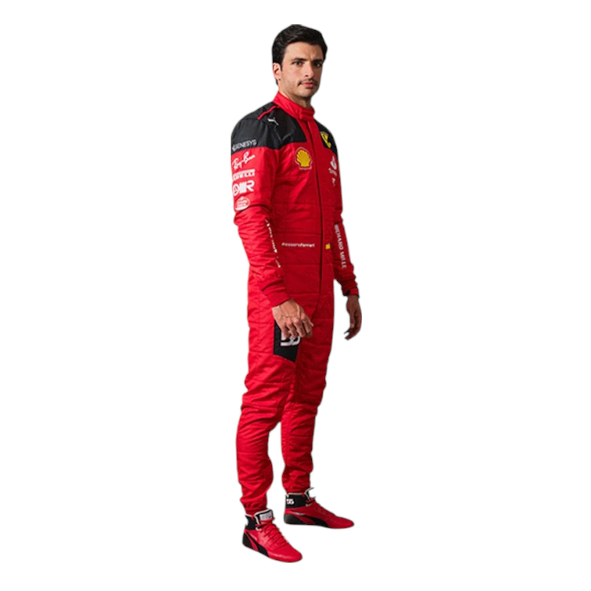 Carlos Sainz 2023 Ferrari F1 Race Suit detail view 2 - Grand Flex Racewear