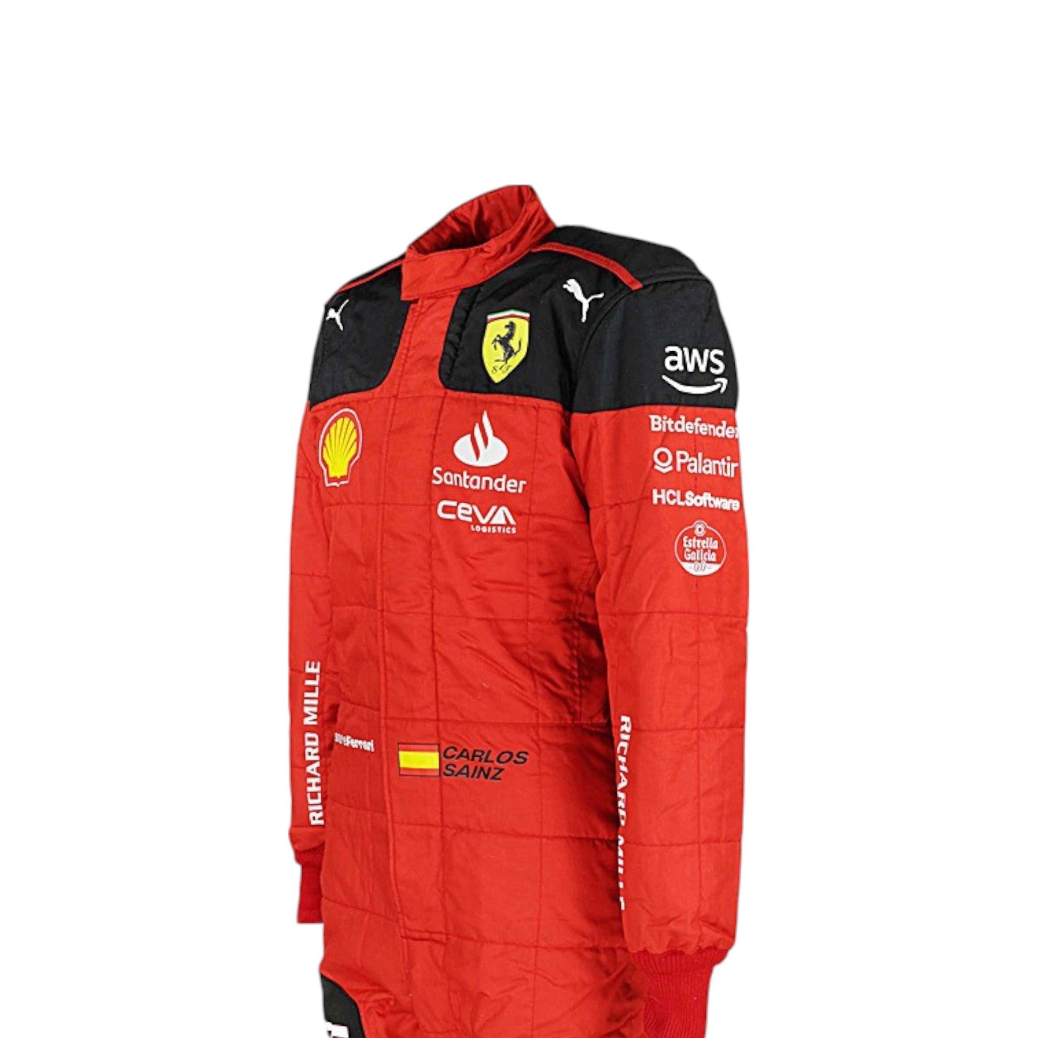 Carlos Sainz 2023 Ferrari F1 Race Suit detail view 6 - Grand Flex Racewear