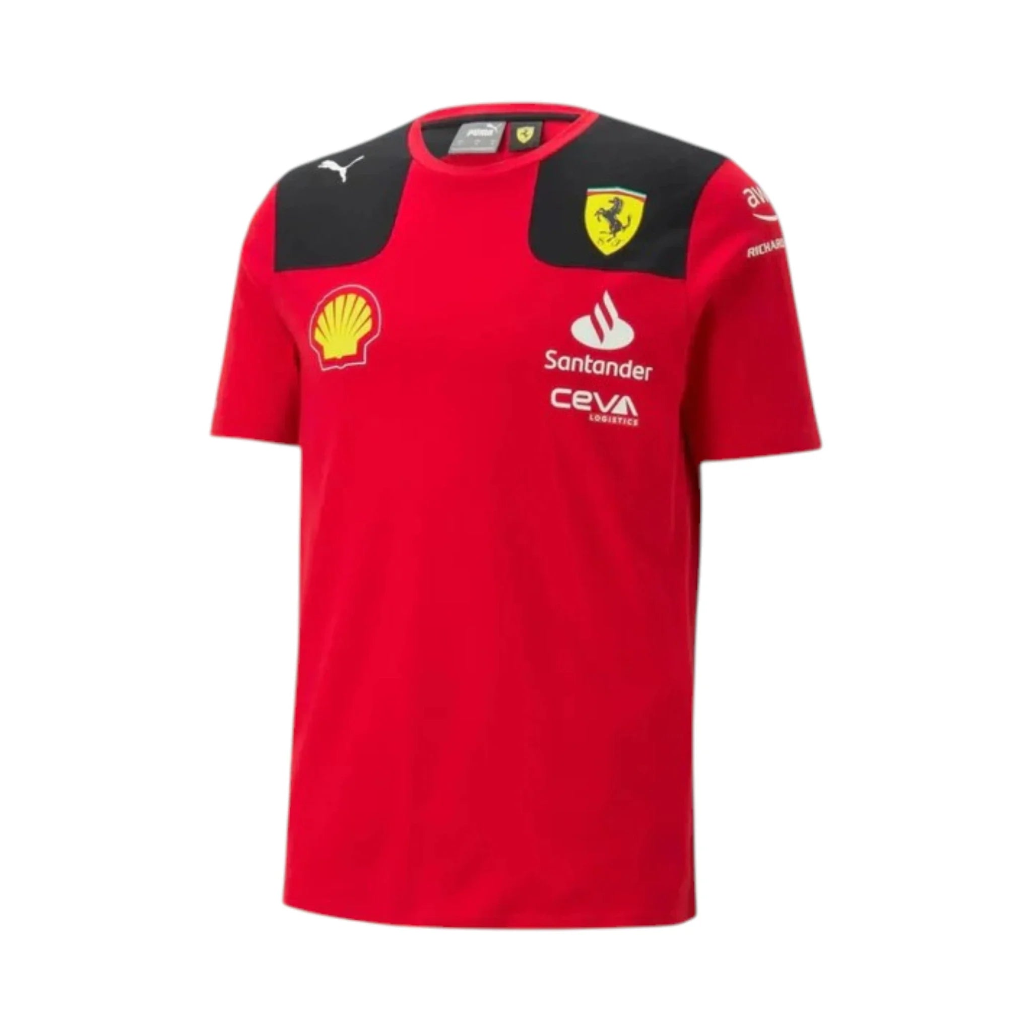 Carlos Sainz 2023 Ferrari F1 Racing T-Shirt product view - Grand Flex Racewear