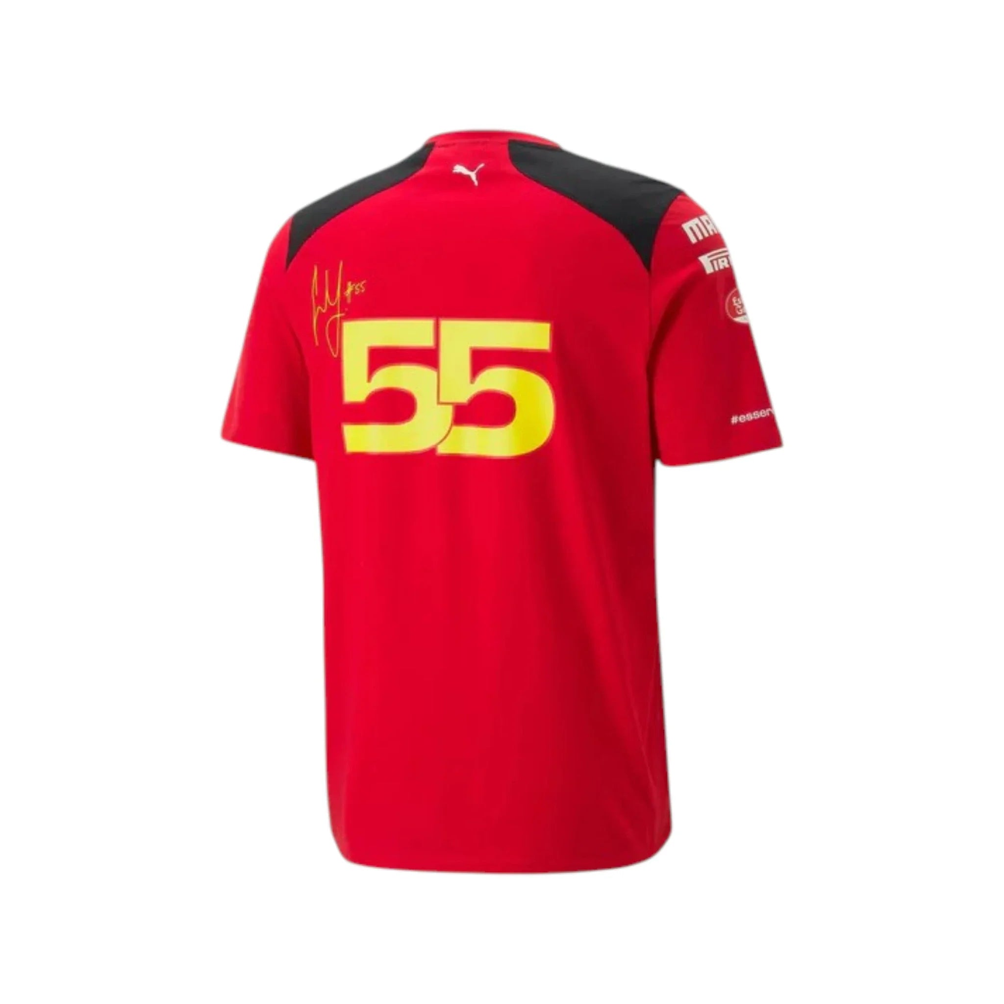 Carlos Sainz 2023 Ferrari F1 Racing T-Shirt detail view 2 - Grand Flex Racewear