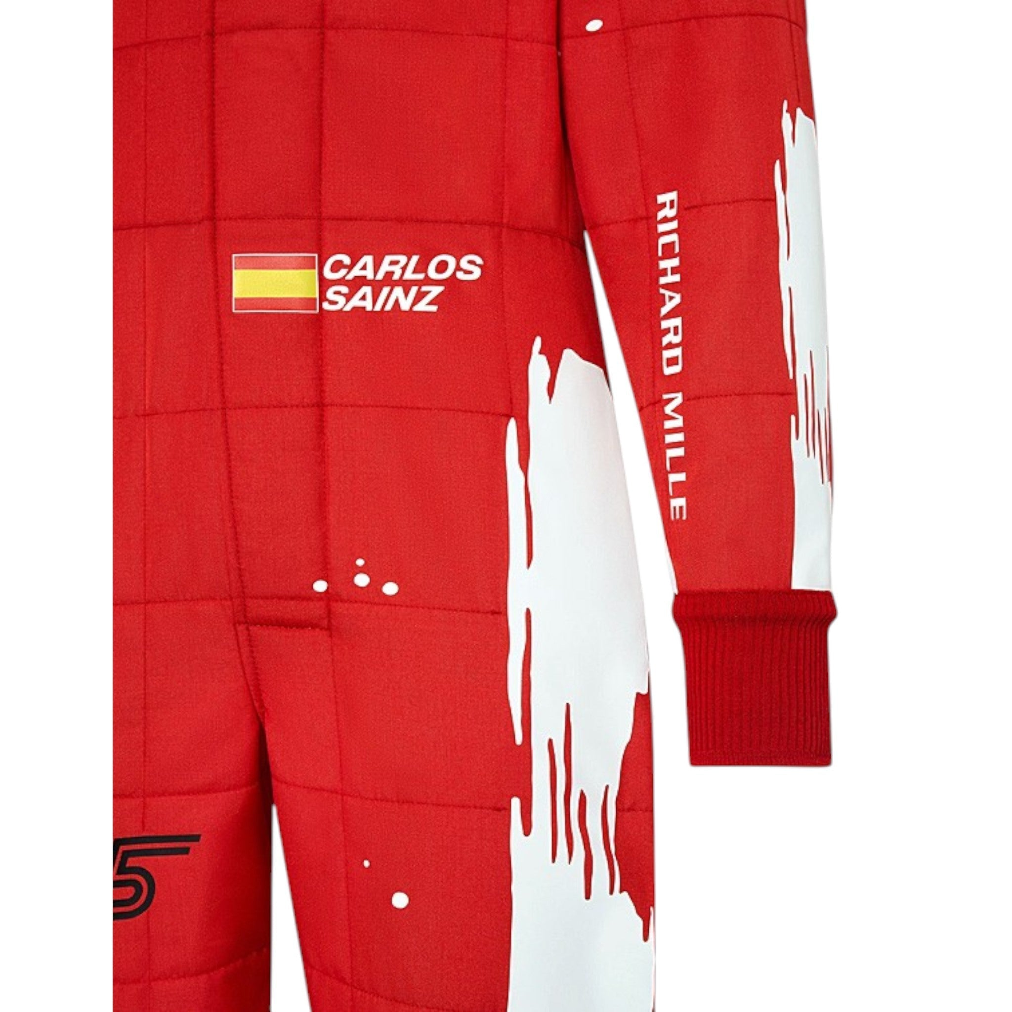 Carlos Sainz 2023 Ferrari (Las Vegas GP Special Edition) F1 Race Suit detail view 4 - Grand Flex Racewear