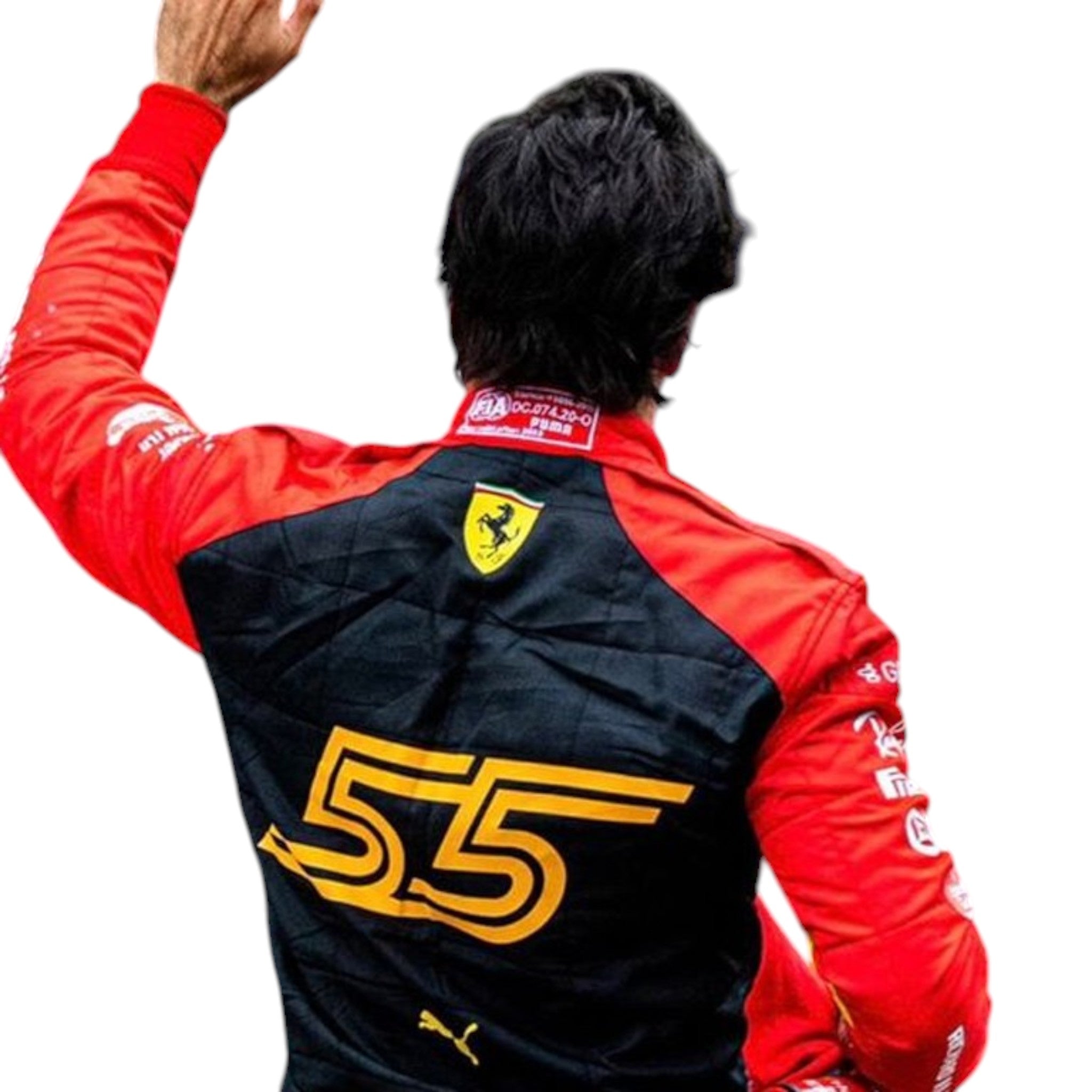 Carlos Sainz 2023 Ferrari Spain GP F1 Race Suit detail view 4 - Grand Flex Racewear