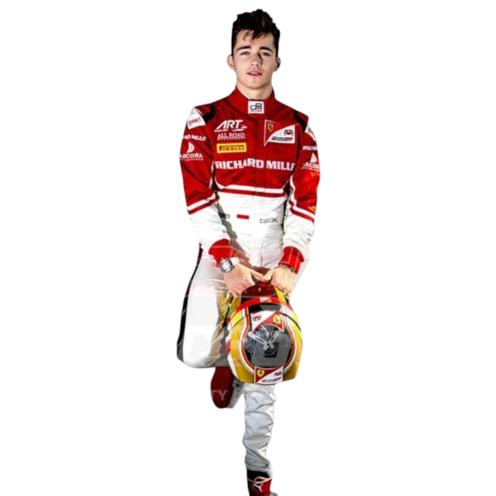 Charles Leclerc 2016 Ferrari F1 Race Suit product view - Grand Flex Racewear