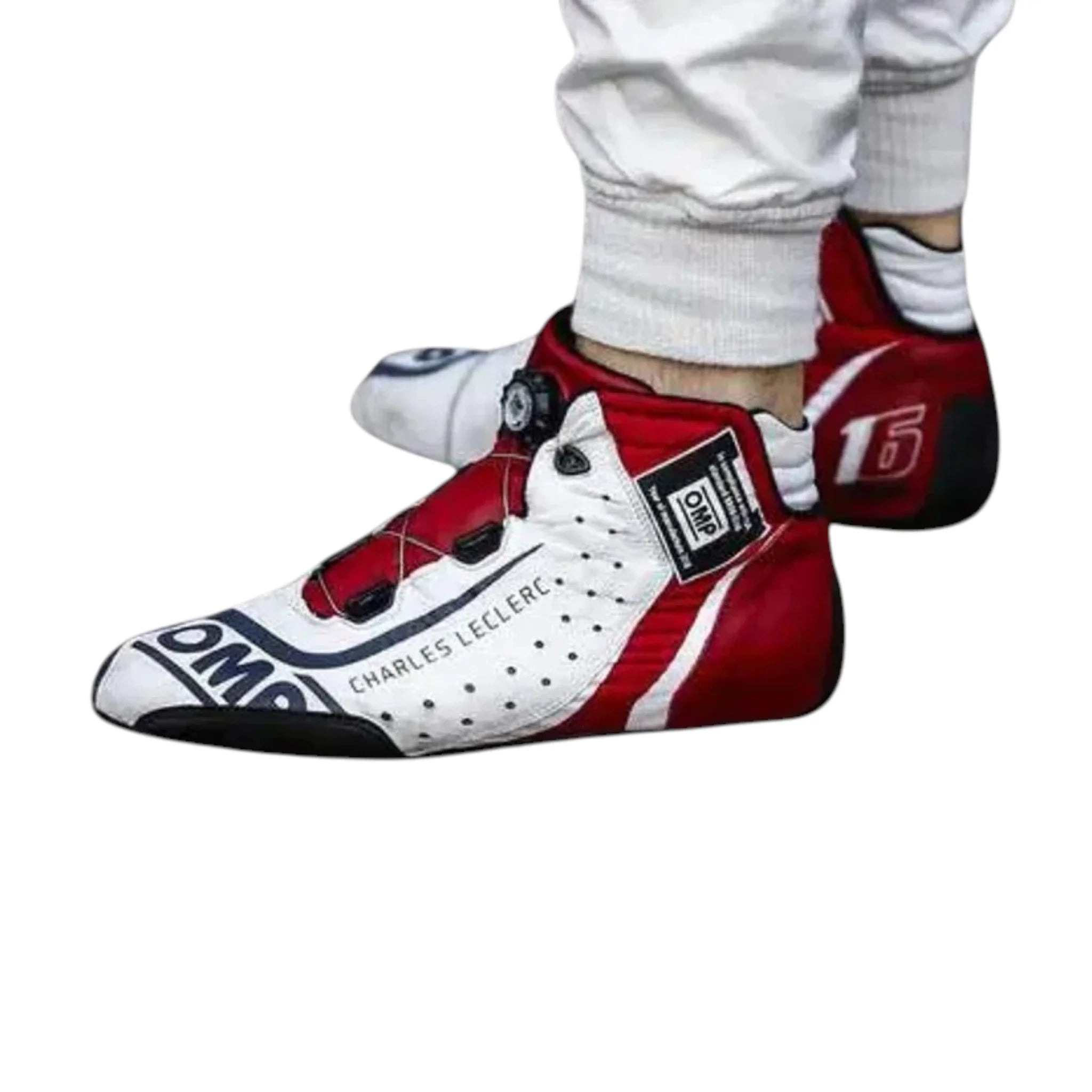 Charles Leclerc 2018 Alfa Romeo F1 Racing Shoes product view - Grand Flex Racewear