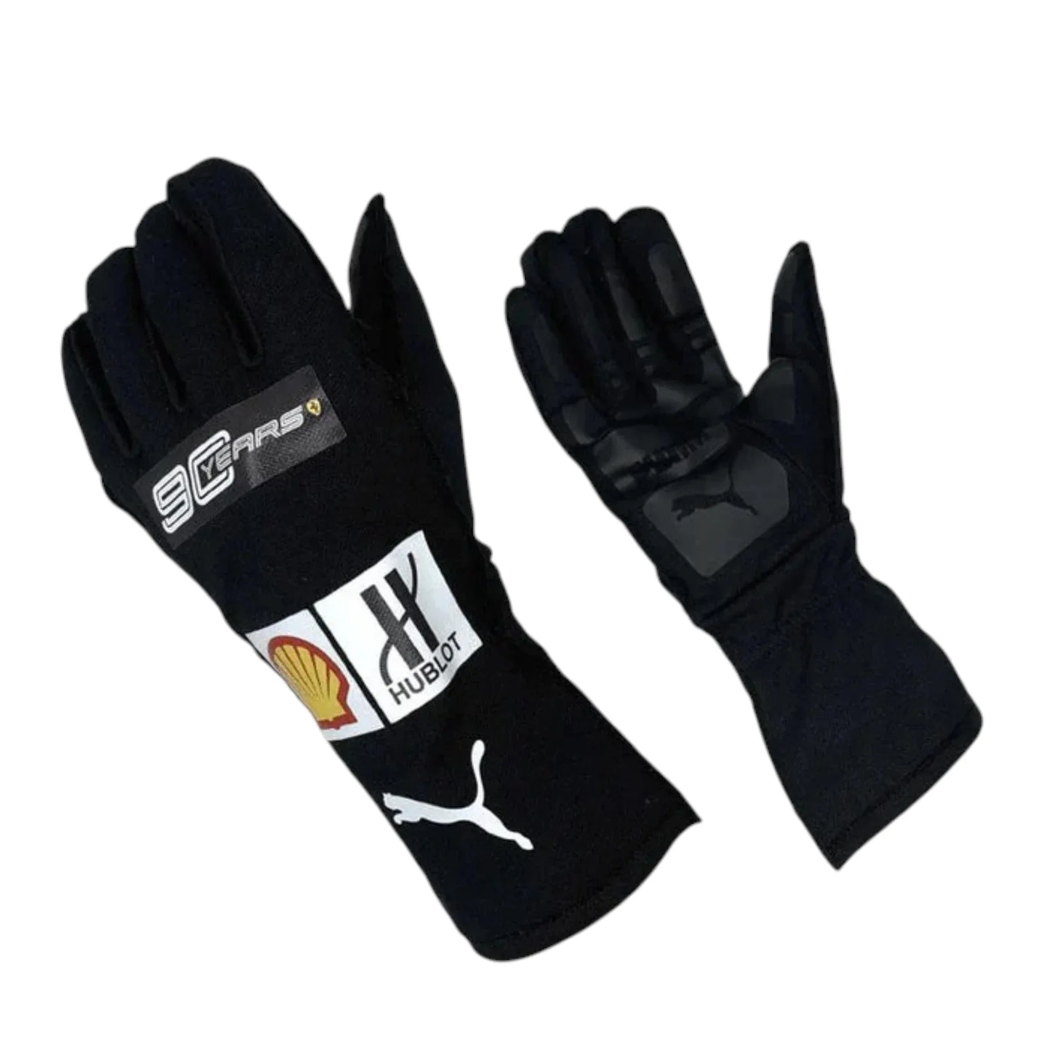 Charles Leclerc 2019 Ferrari F1 Racing Gloves detail view 2 - Grand Flex Racewear