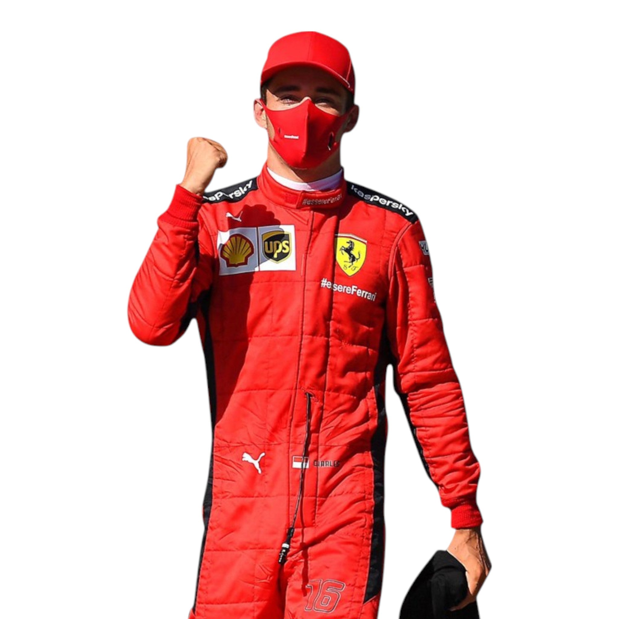 Charles Leclerc 2020 Ferrari F1 Race Suit product view - Grand Flex Racewear