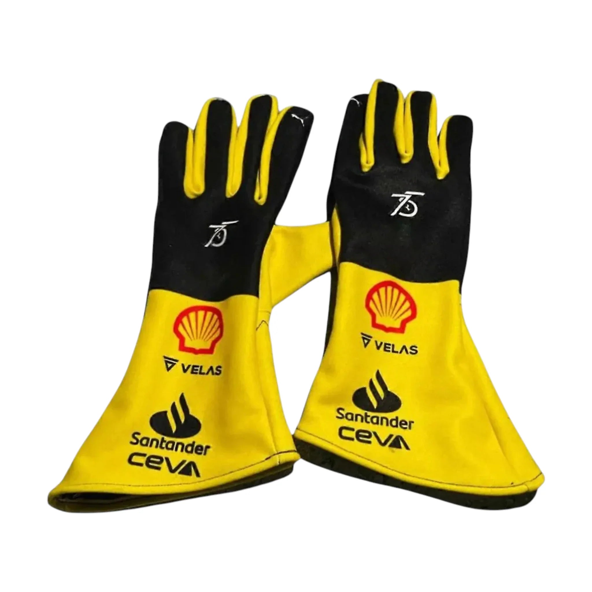 Charles Leclerc 2022 Ferrari F1 Racing Gloves product view - Grand Flex Racewear