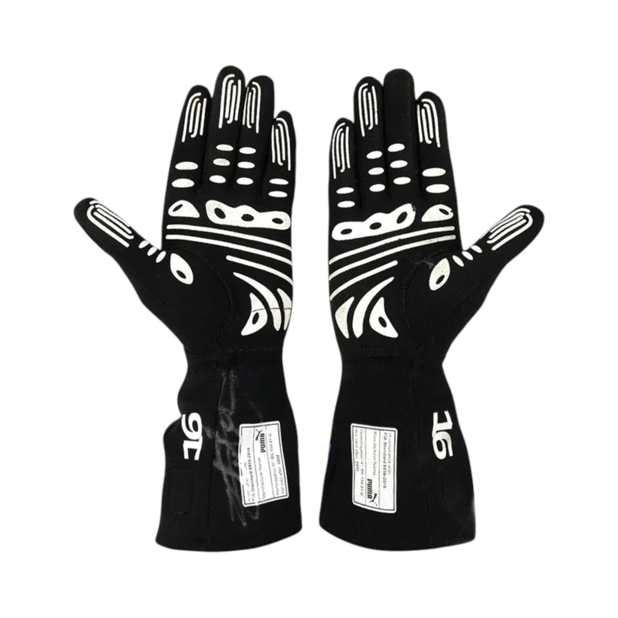 Charles Leclerc 2021 Ferrari F1 Racing Gloves detail view 2 - Grand Flex Racewear