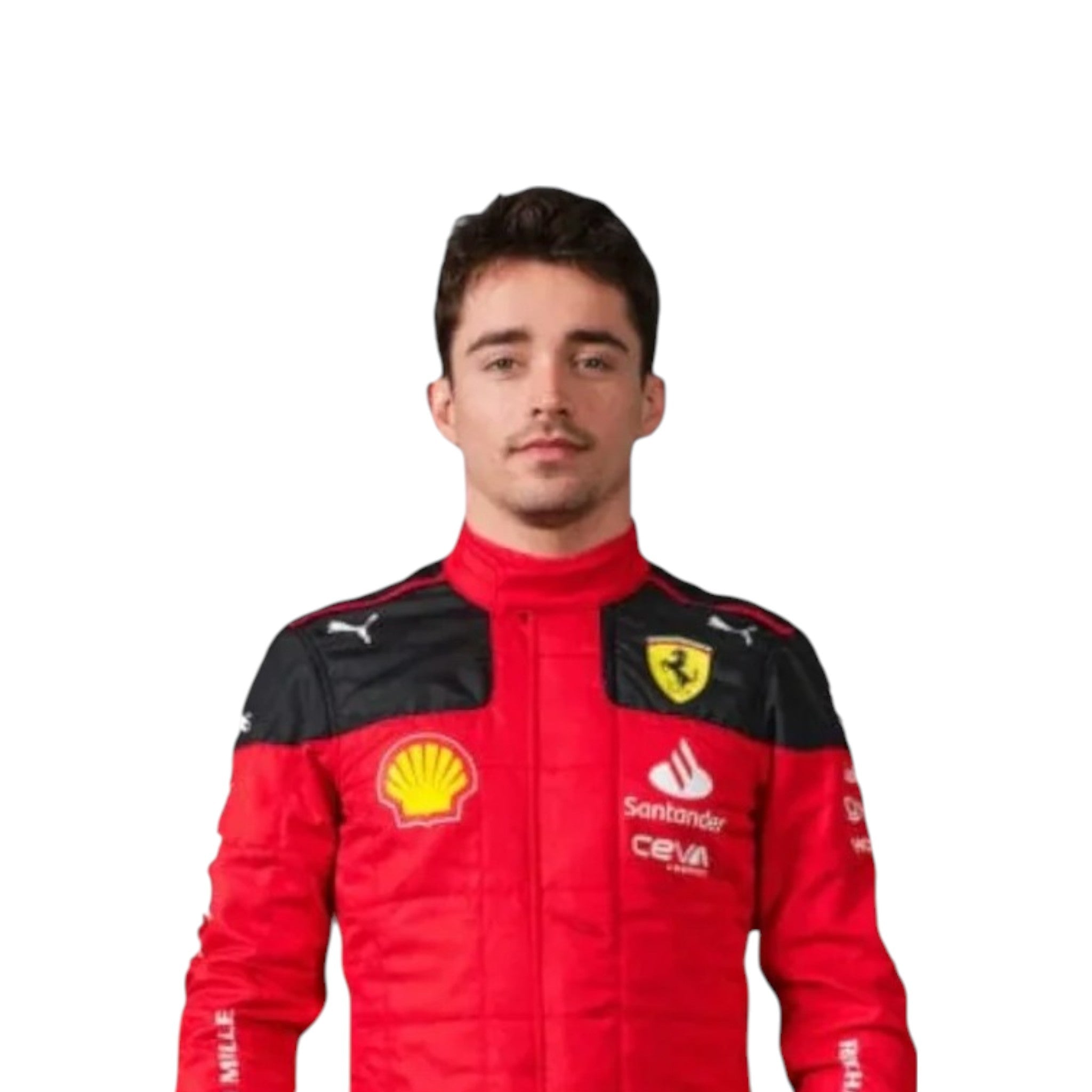 Charles Leclerc 2023 Ferrari F1 Race Suit detail view 3 - Grand Flex Racewear