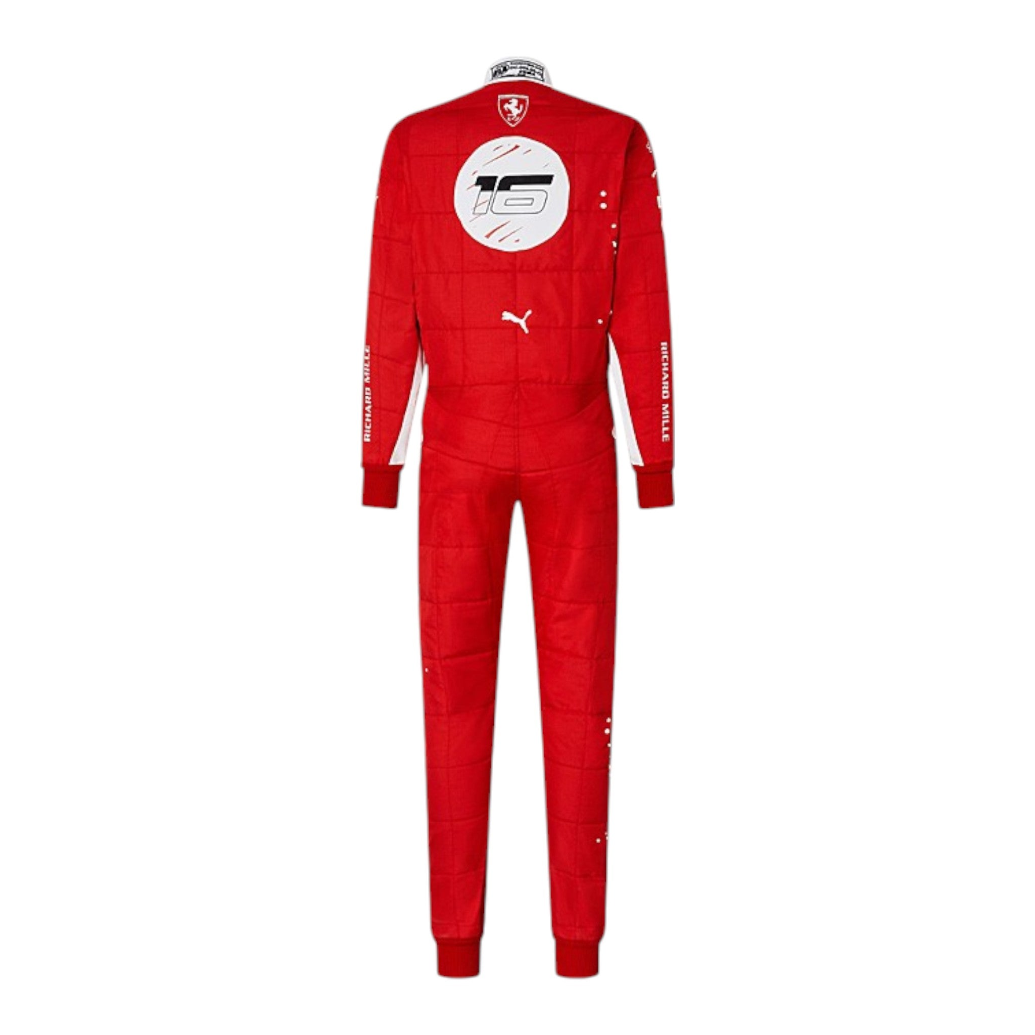 Charles Leclerc 2023 Ferrari (Las Vegas GP Special Edition) F1 Race Suit detail view 3 - Grand Flex Racewear