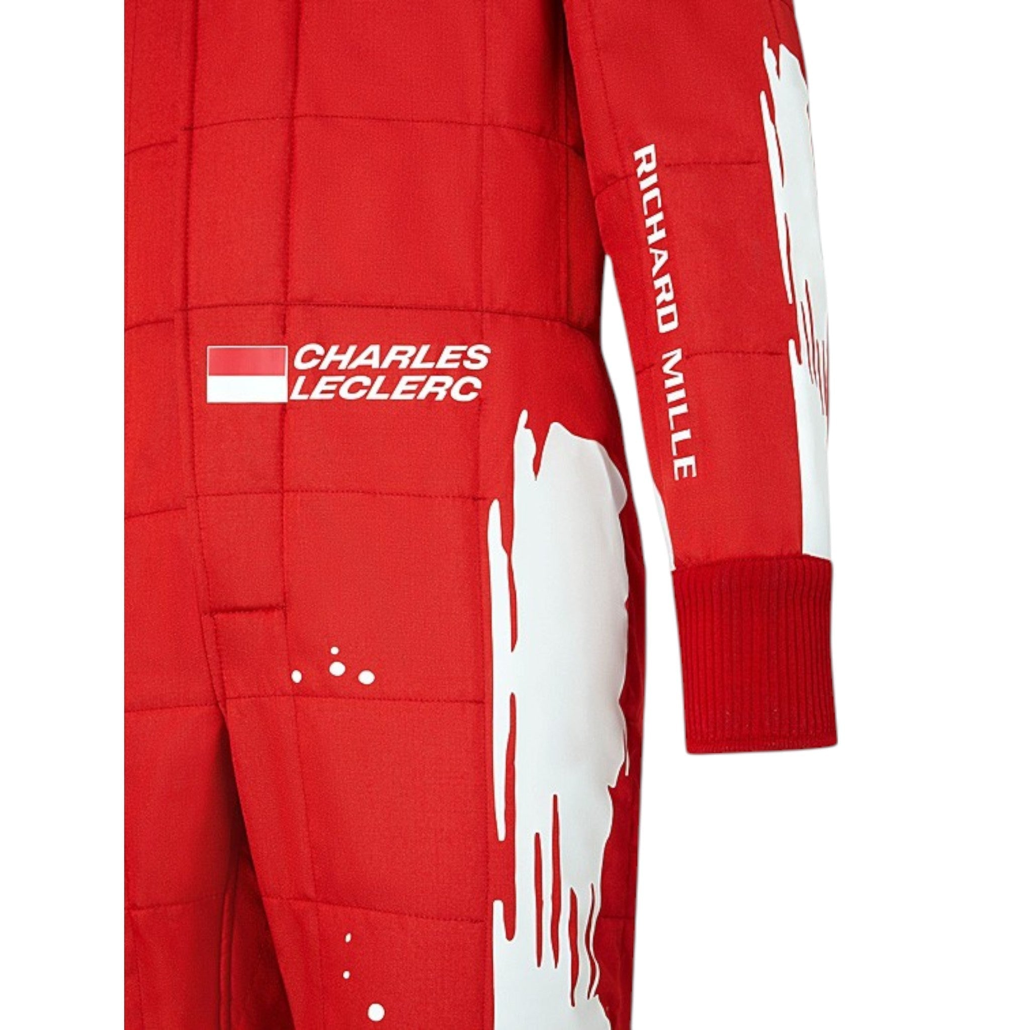 Charles Leclerc 2023 Ferrari (Las Vegas GP Special Edition) F1 Race Suit detail view 4 - Grand Flex Racewear