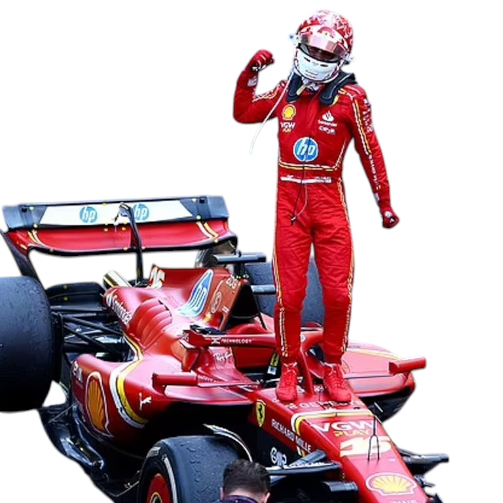Charles Leclerc 2024 Ferrari Monaco GP F1 Race Suit product view - Grand Flex Racewear