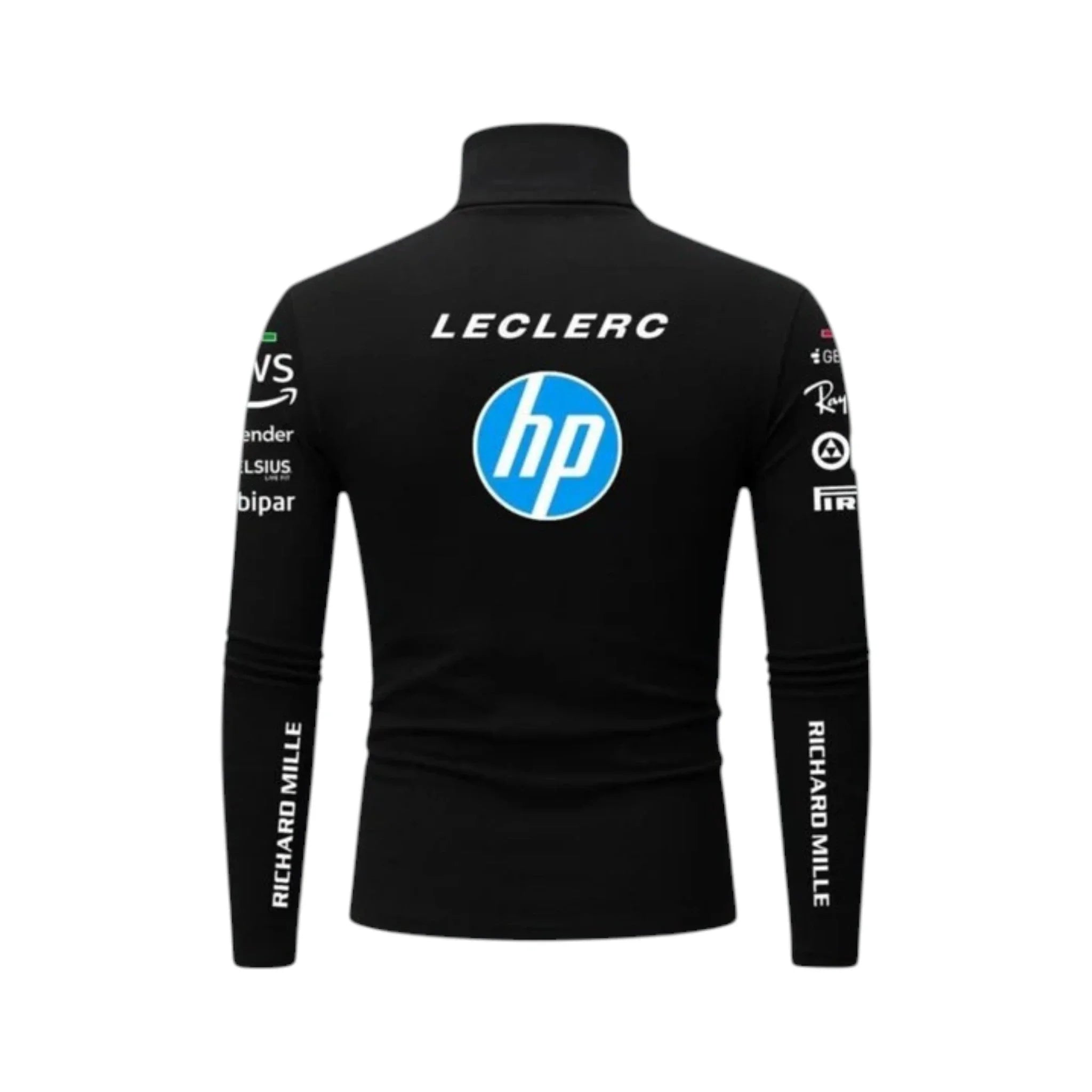 Charles Leclerc 2025 Ferrari F1 Undershirt (Black) detail view 2 - Grand Flex Racewear