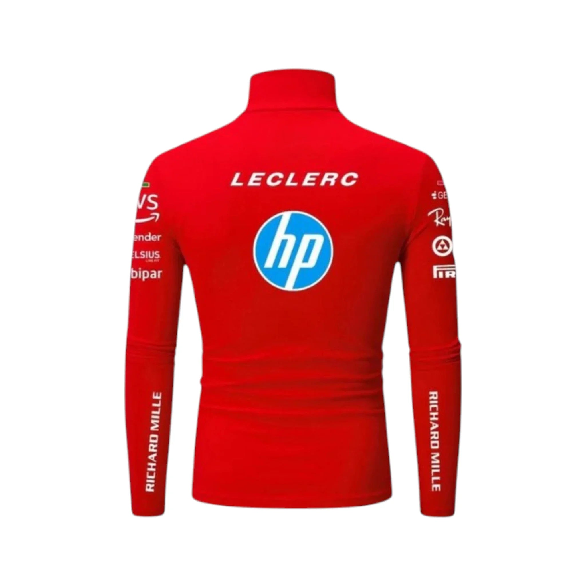 Charles Leclerc 2025 Ferrari F1 Undershirt (Red) detail view 2 - Grand Flex Racewear