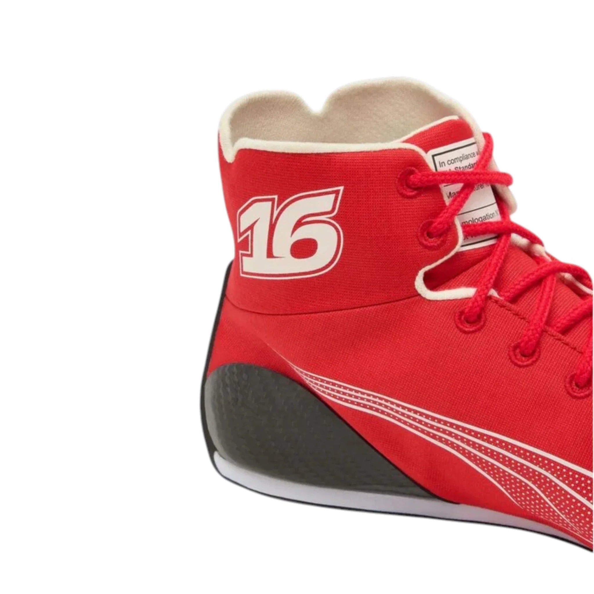 Charles Leclerc 2026 Ferrari F1 Racing Shoes detail view 2 - Grand Flex Racewear
