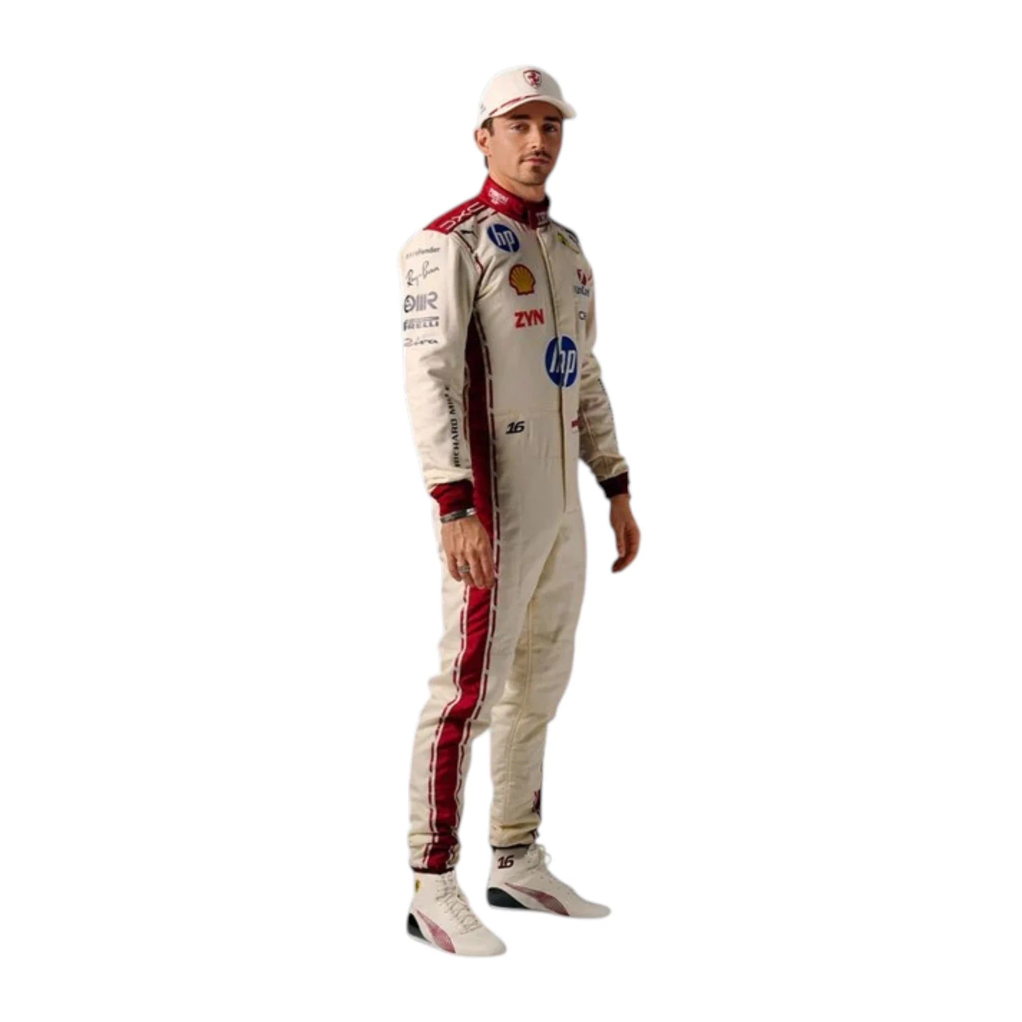 Charles Leclerc 2026 Ferrari Monaco GP F1 Race Suit product view - Grand Flex Racewear