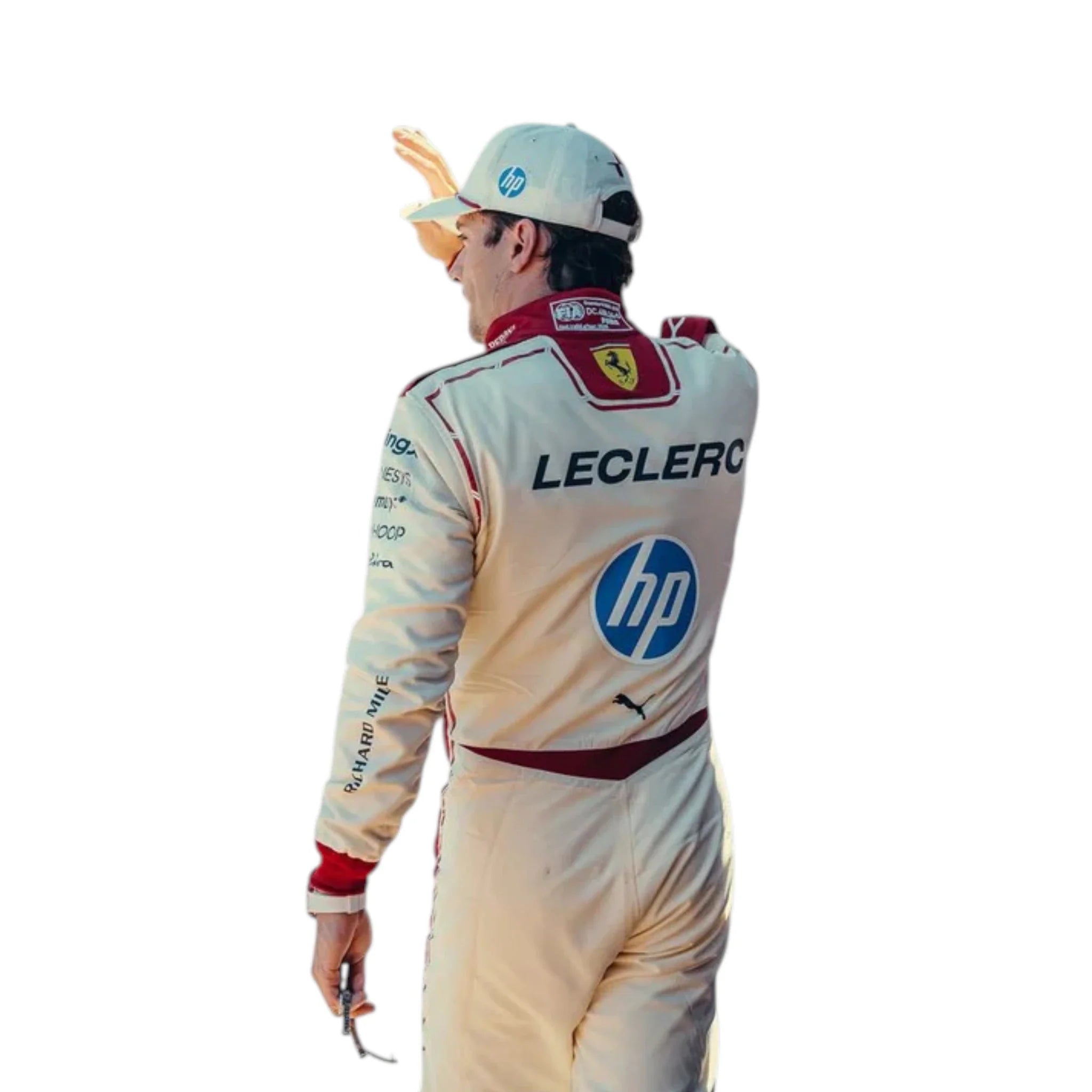 Charles Leclerc 2026 Ferrari Monaco GP F1 Race Suit detail view 5 - Grand Flex Racewear