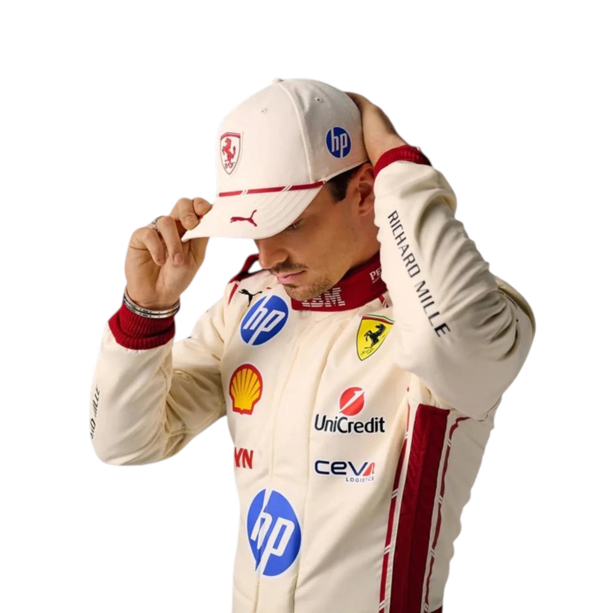 Charles Leclerc 2026 Ferrari Monaco GP F1 Race Suit detail view 6 - Grand Flex Racewear