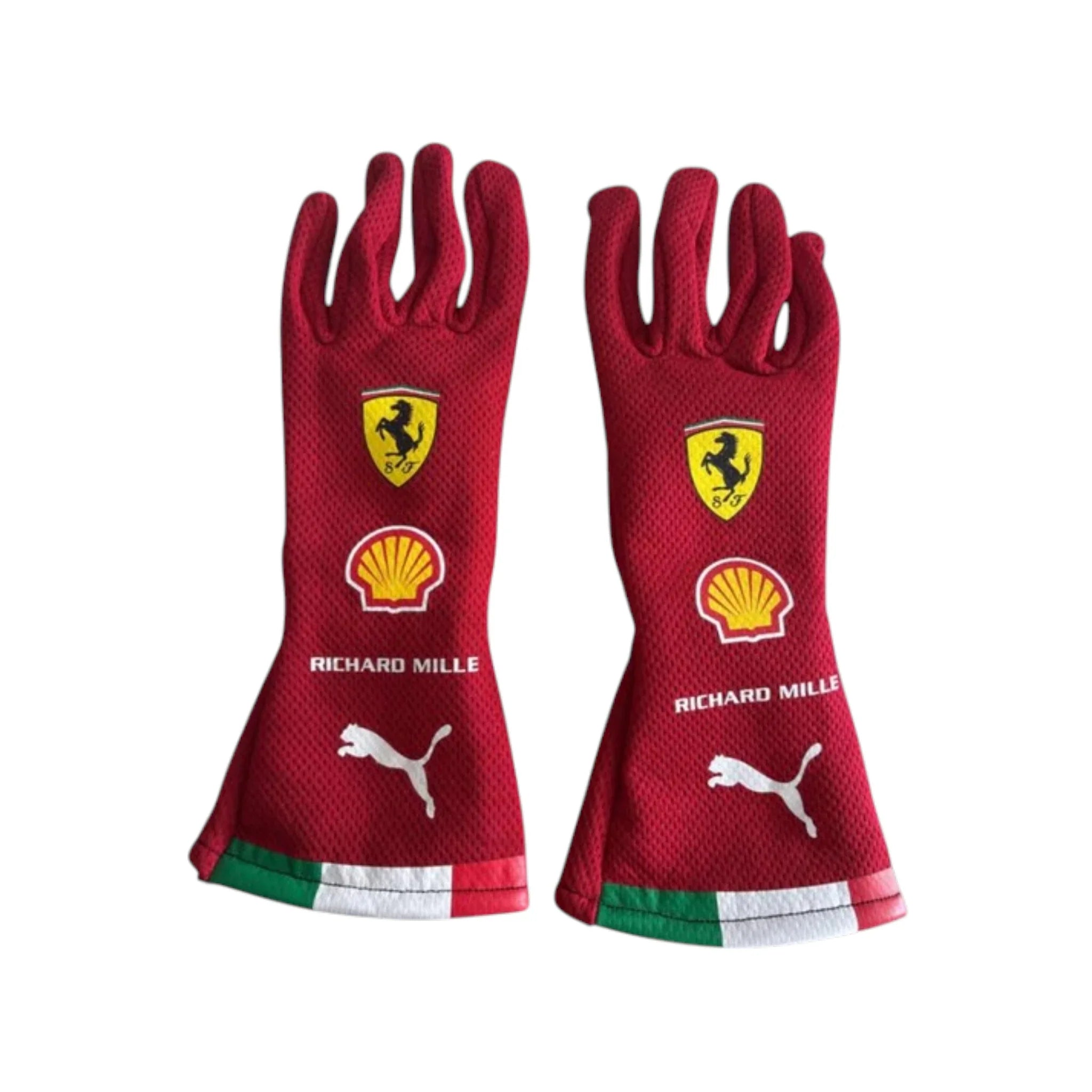 Charles Leclerc 2026 Ferrari Monaco GP F1 Racing Gloves product view - Grand Flex Racewear