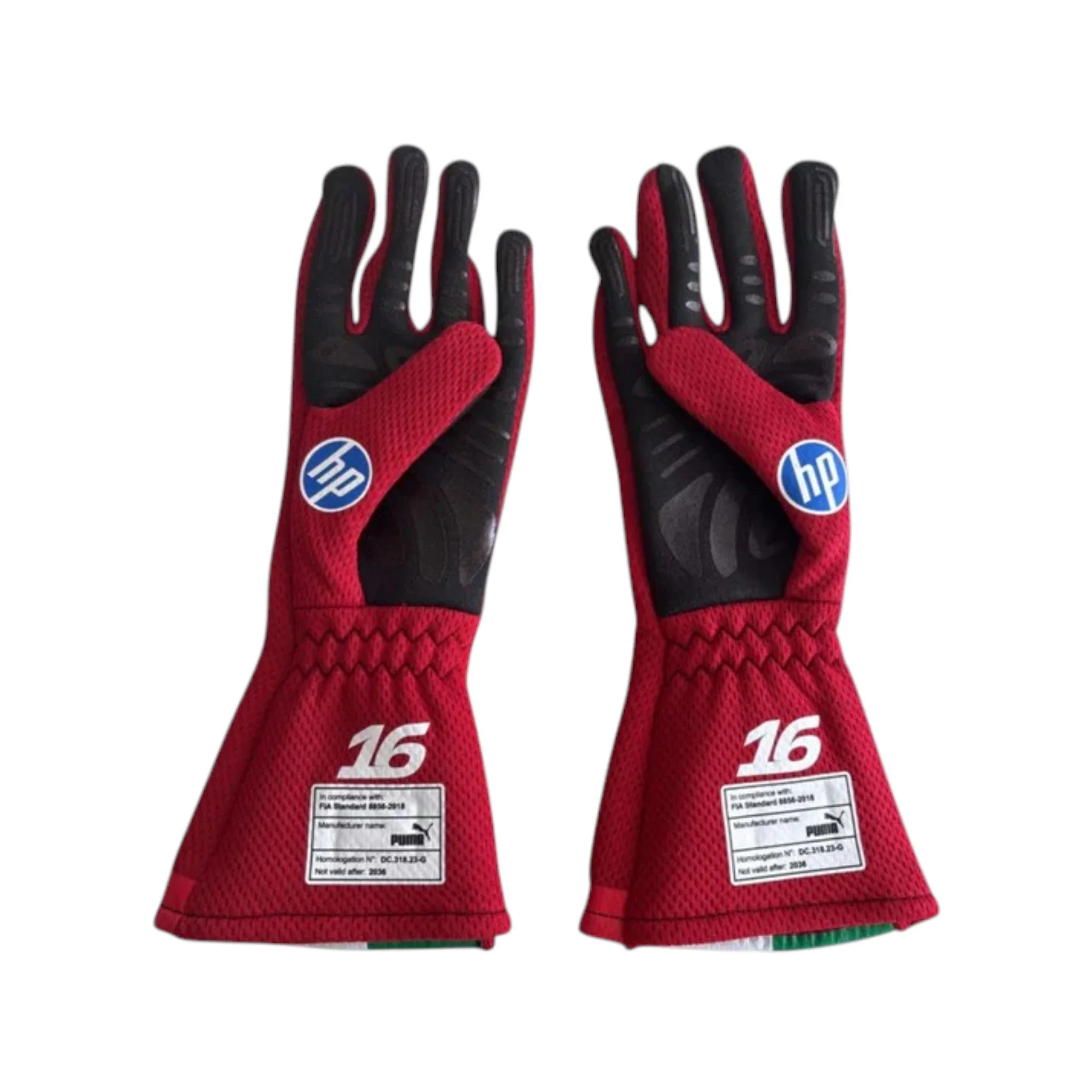 Charles Leclerc 2026 Ferrari Monaco GP F1 Racing Gloves detail view 2 - Grand Flex Racewear